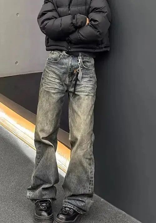 Washed Dirty Distressed jeans