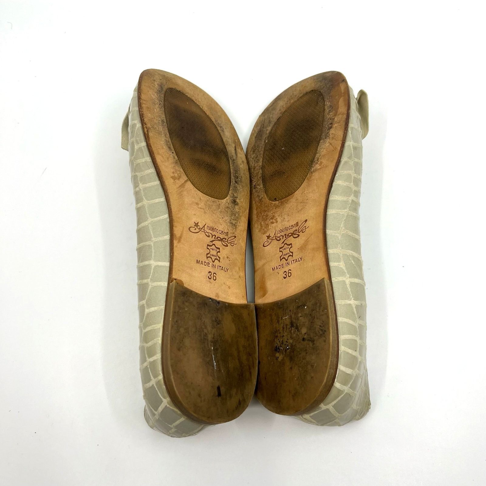 Roberto Cavalli Roberto Cavalli Angels Crocodile Flats Women's 6 US Size US 6 / IT 36 - 7 Thumbnail