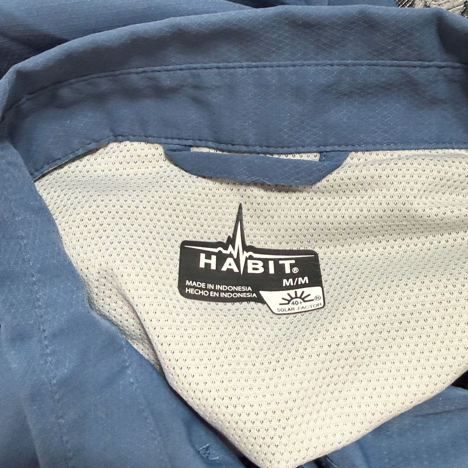 Other Habit Navy Performance Fishing Shirt | Sz M Size US M / EU 48-50 / 2 - 6 Thumbnail