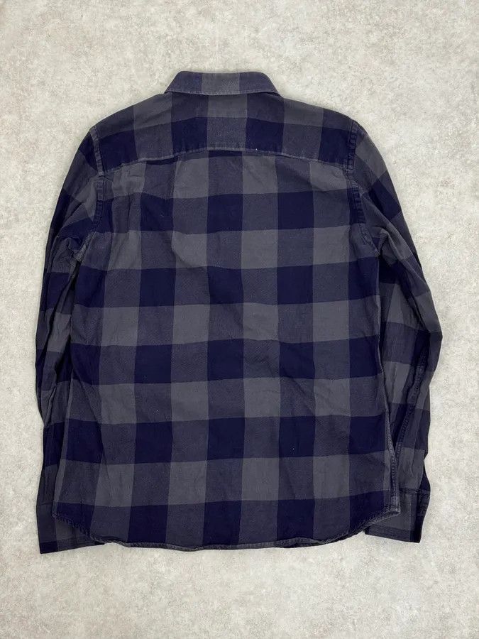 Givenchy Givenchy Grey & Navy Classy Checkered Shirt Size US S / EU 44-46 / 1 - 4 Thumbnail