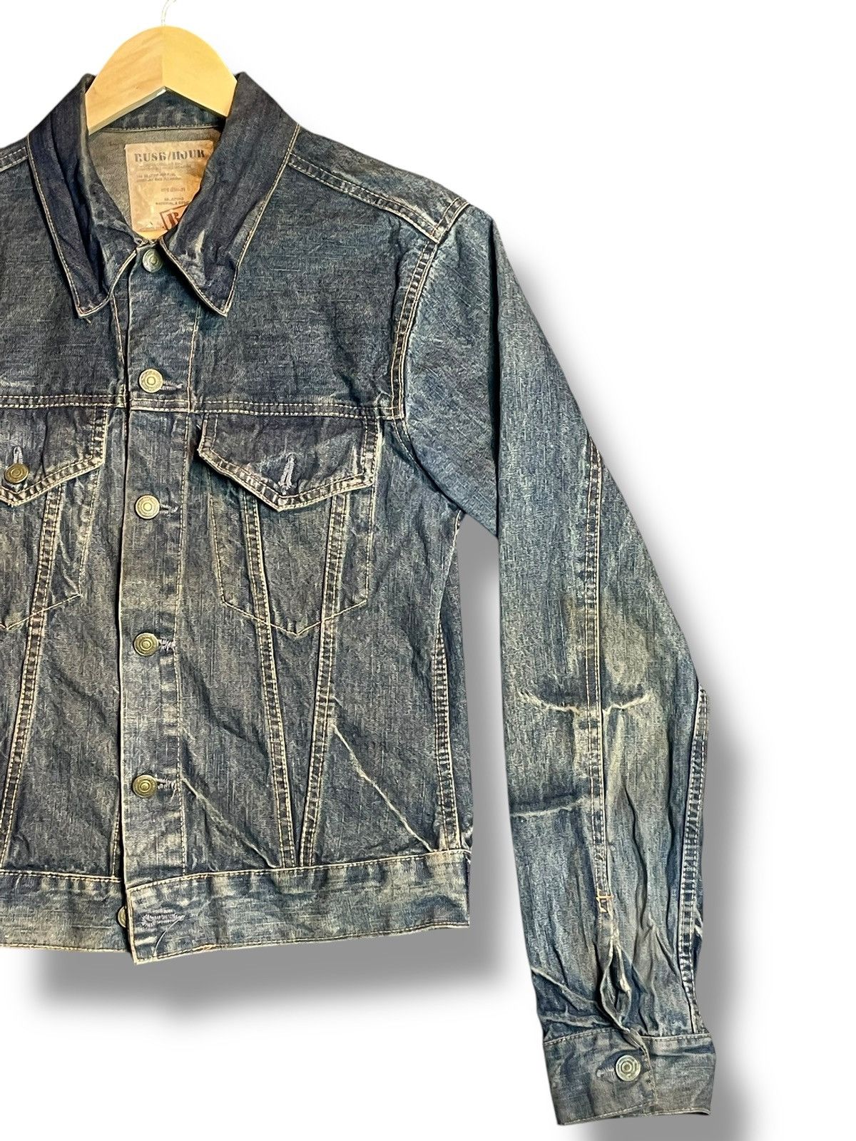 Japanese Brand × Vintage Rush Hour Men’s Denim Jacket (29) Size US S / EU 44-46 / 1 - 4 Thumbnail