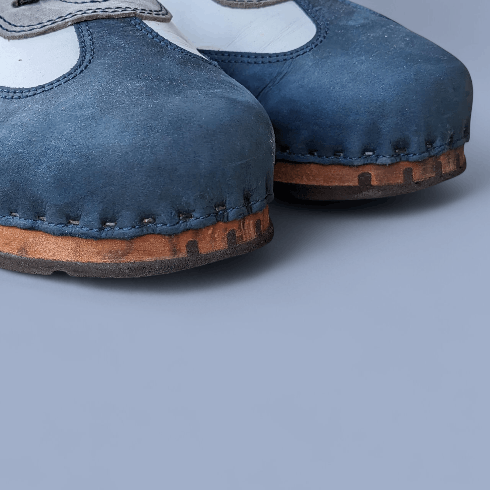 Other Woody Vintage Leather Sneakers SizeEU42–Handmade Wooden Sole Size US 9 / EU 42 - 3 Thumbnail