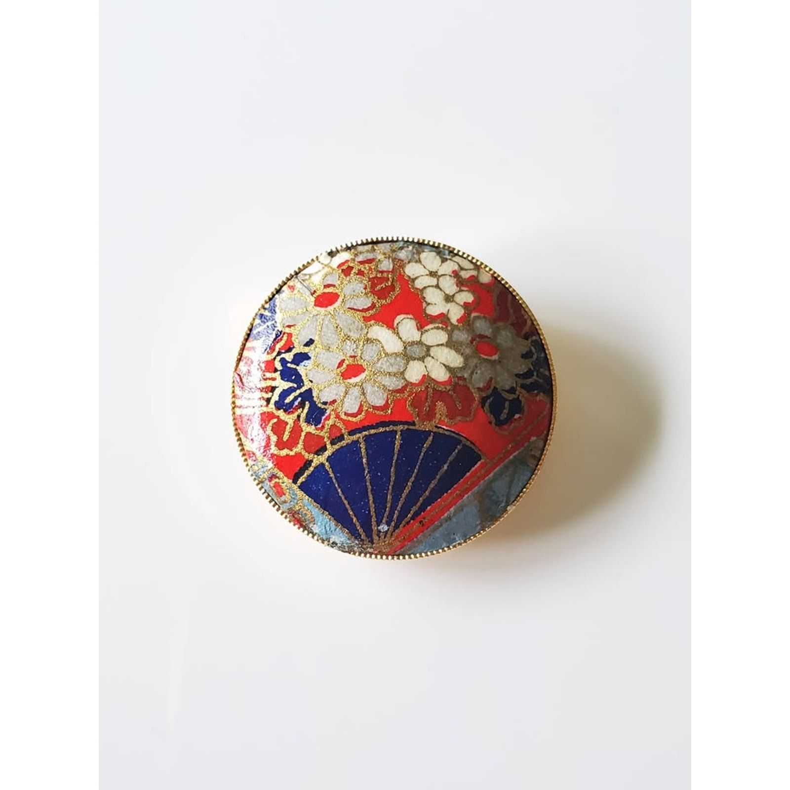 Other Vintage Cloisonne Floral Scarf Pin Size ONE SIZE - 1 Thumbnail
