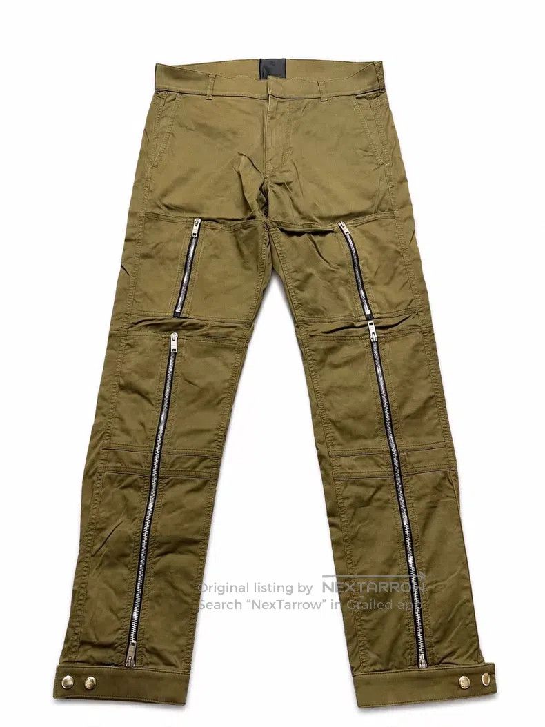 Givenchy Givenchy Military Green Zipper Straight Leg Pants Size US 32 / EU 48 - 1 Thumbnail