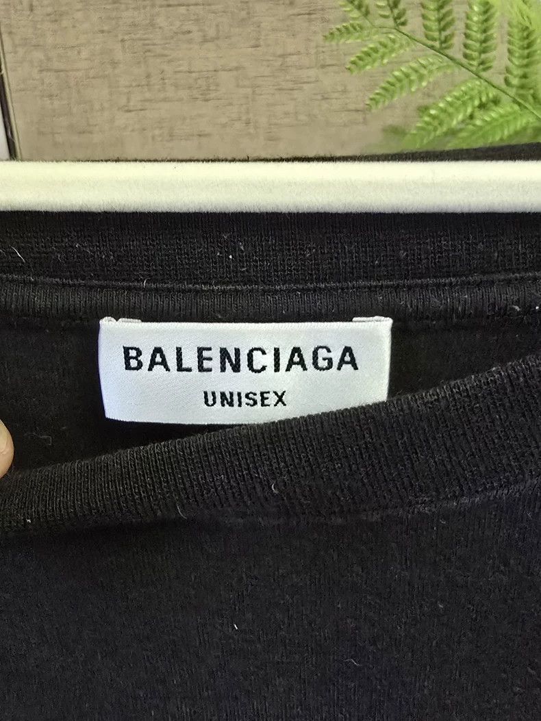 Balenciaga Balenciaga Rhinestone slogan short sleeve Size US M / EU 48-50 / 2 - 3 Thumbnail