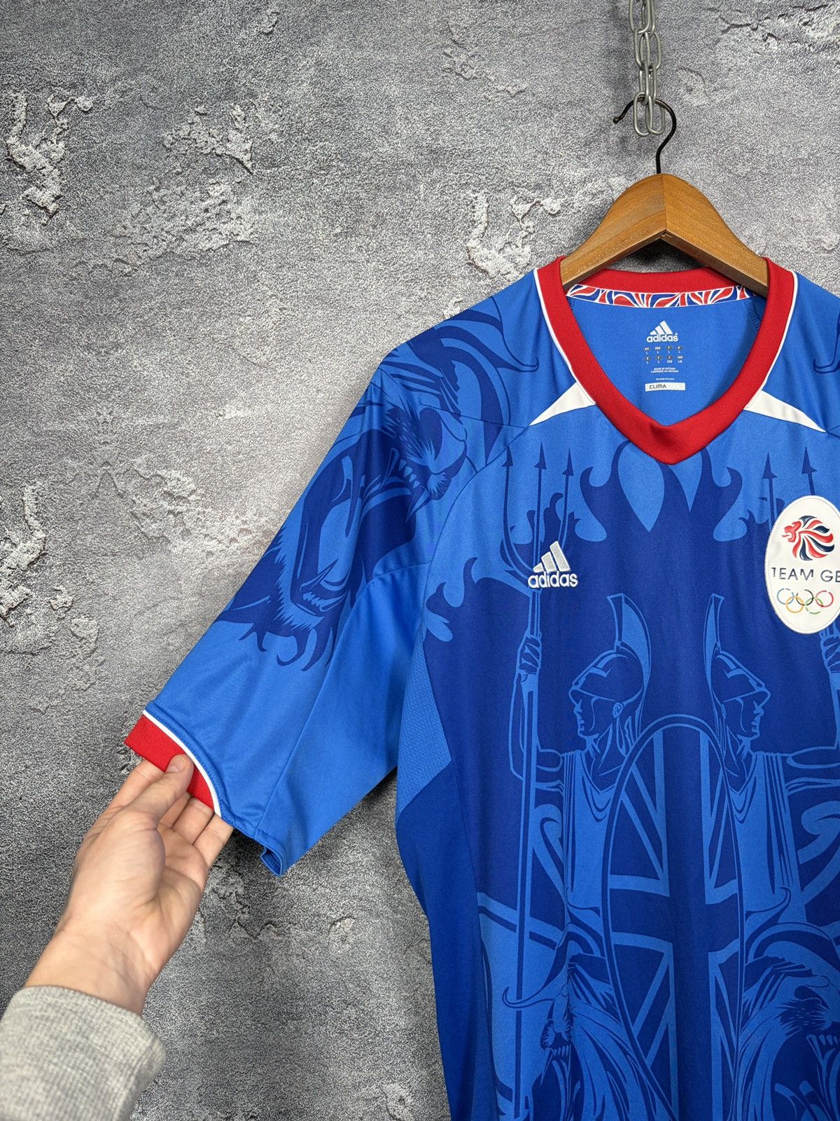 Adidas Vintage 2012 Olympics Game Great Britain Team Jersey T-shirt Size US L / EU 52-54 / 3 - 2 Thumbnail