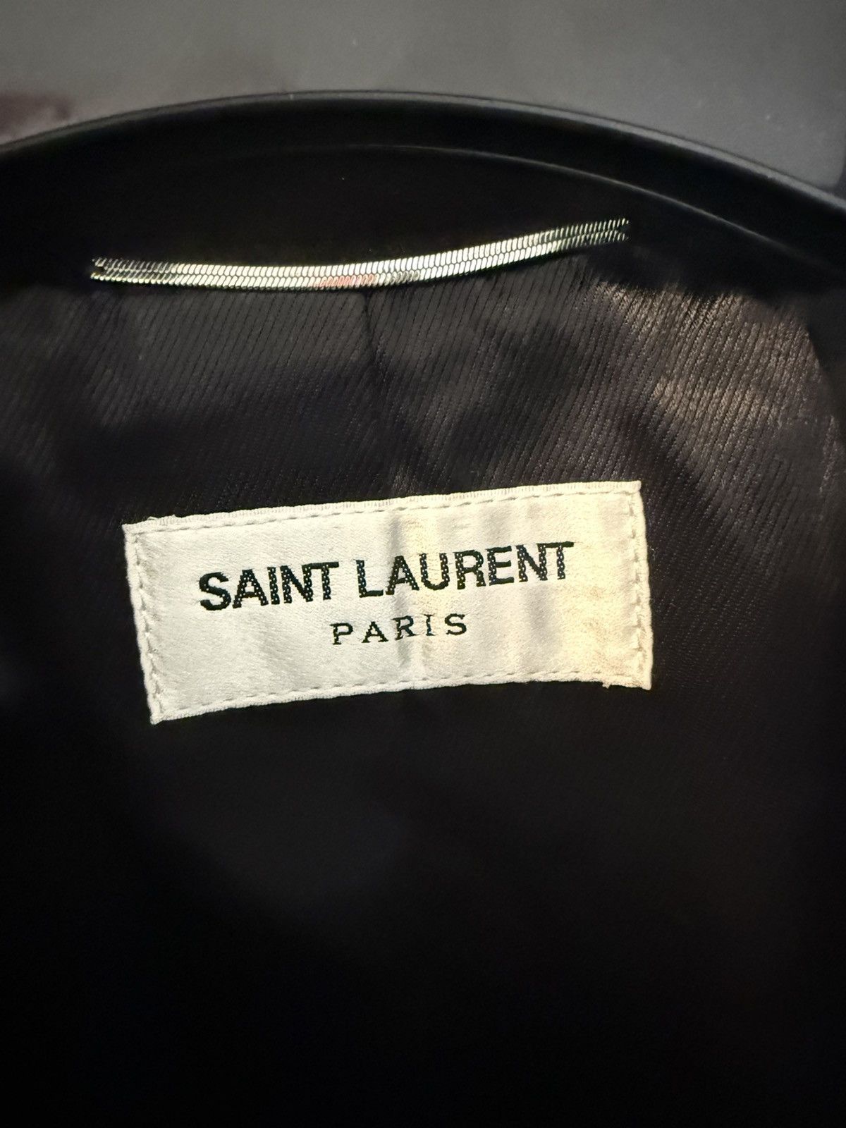 Saint Laurent Paris Saint Laurent Calf Leather Suede Studded Bomber Jacket Size US S / EU 44-46 / 1 - 9 Thumbnail