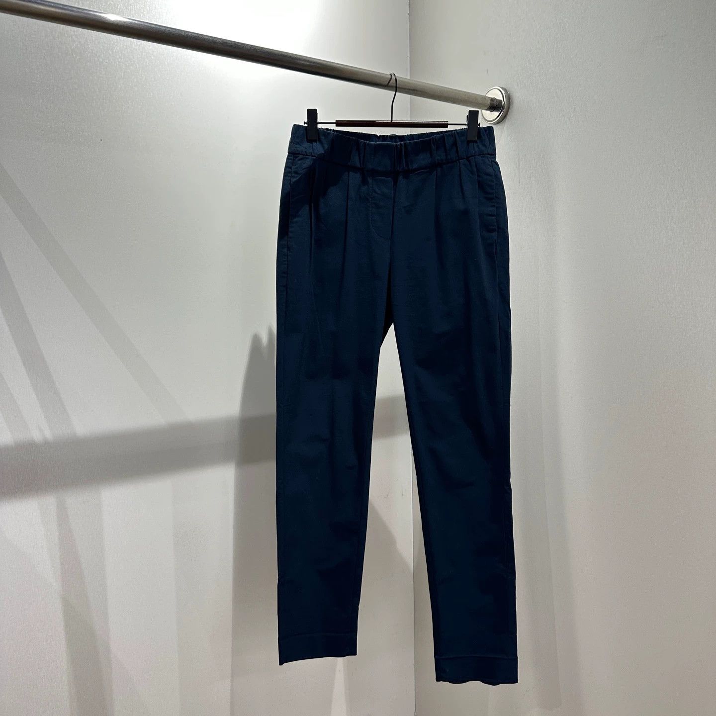 Brunello Cucinelli Brunello Cucinelli may300 solid cotton casual pants 38 Size 26" / US 2 / IT 38 - 1 Thumbnail
