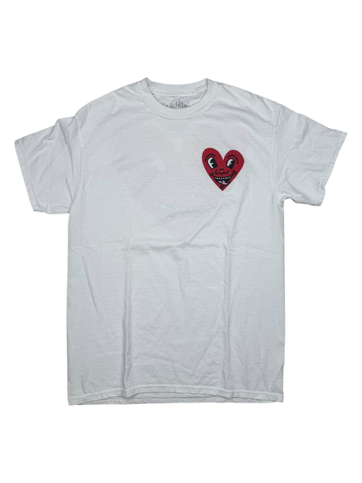 Urban Outfitters Urban Outfitters Keith Haring Heart Short Sleeve T-Shirt Size US M / EU 48-50 / 2 - 1 Thumbnail
