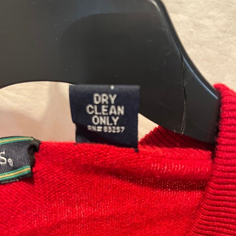 Other × Vintage NWT Saddles Sweater Jumper Cashmere Mens V Neck Red Sz L Size US L / EU 52-54 / 3 - 5 Thumbnail