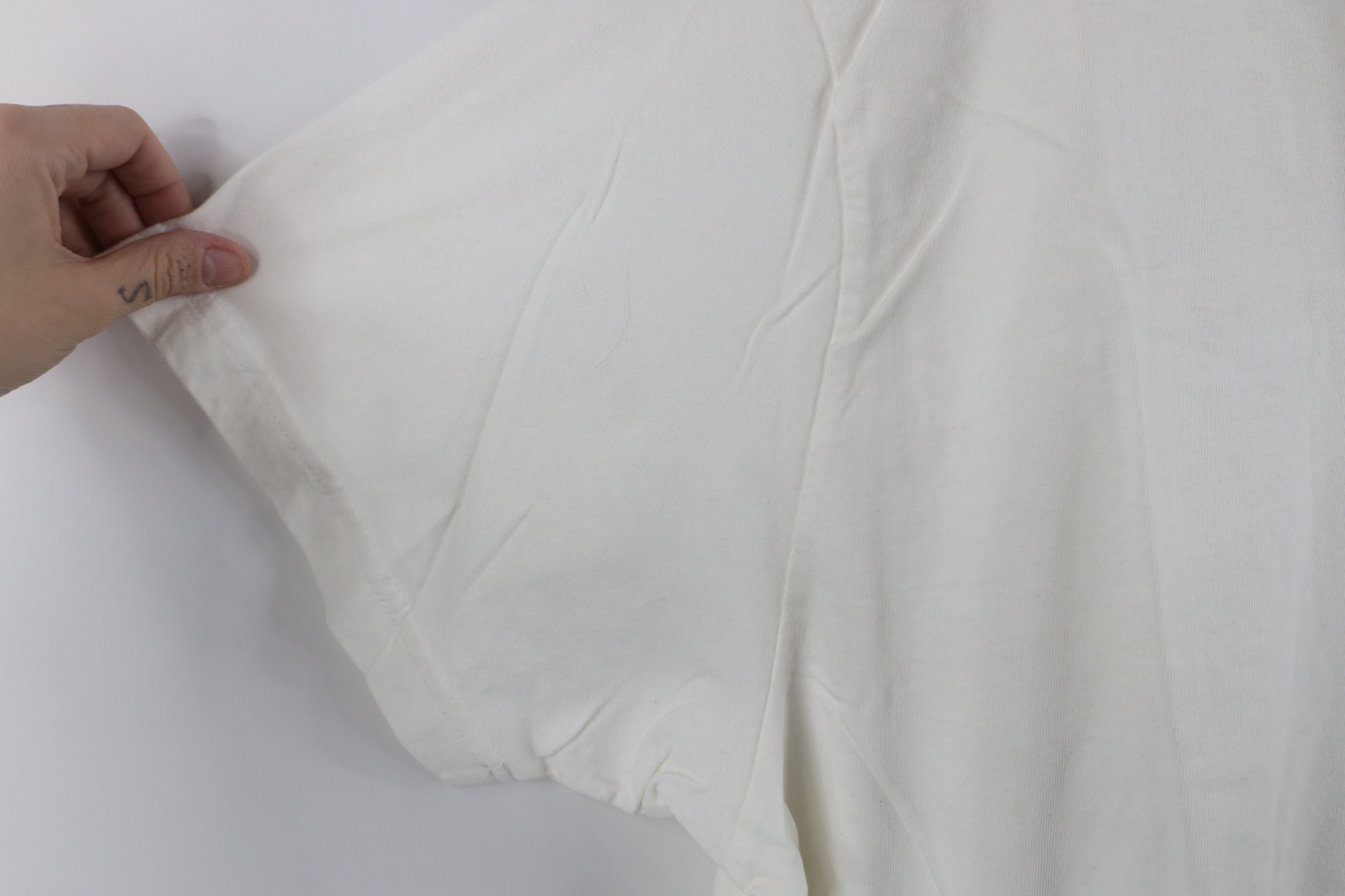 Vintage Vintage 90s Streetwear Cotton Short Sleeve T-Shirt White Size 3XL / US 20-22 - 6 Thumbnail