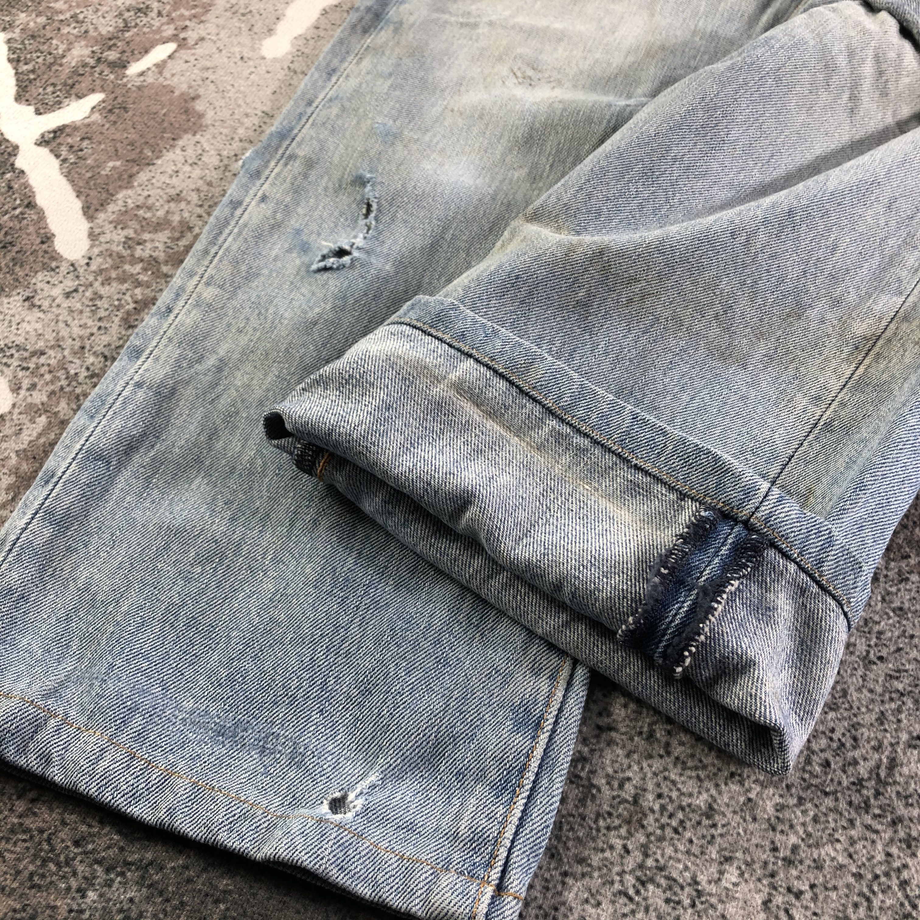 Levi's Vintage Levis 501 Jeans Distressed Denim KJ2296 Size US 32 / EU 48 - 6 Thumbnail