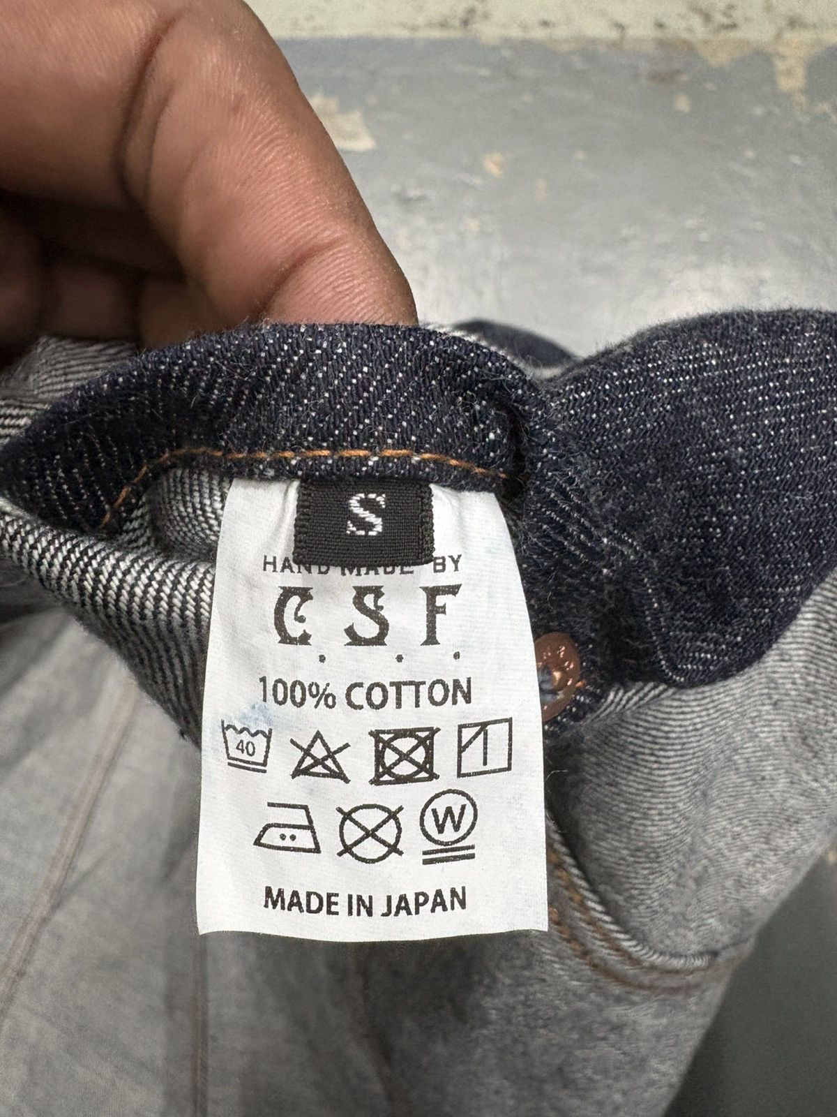 Japanese Brand Conners sewing factory(C.S.F) one piece of rock denim jacket Size US S / EU 44-46 / 1 - 11 Thumbnail