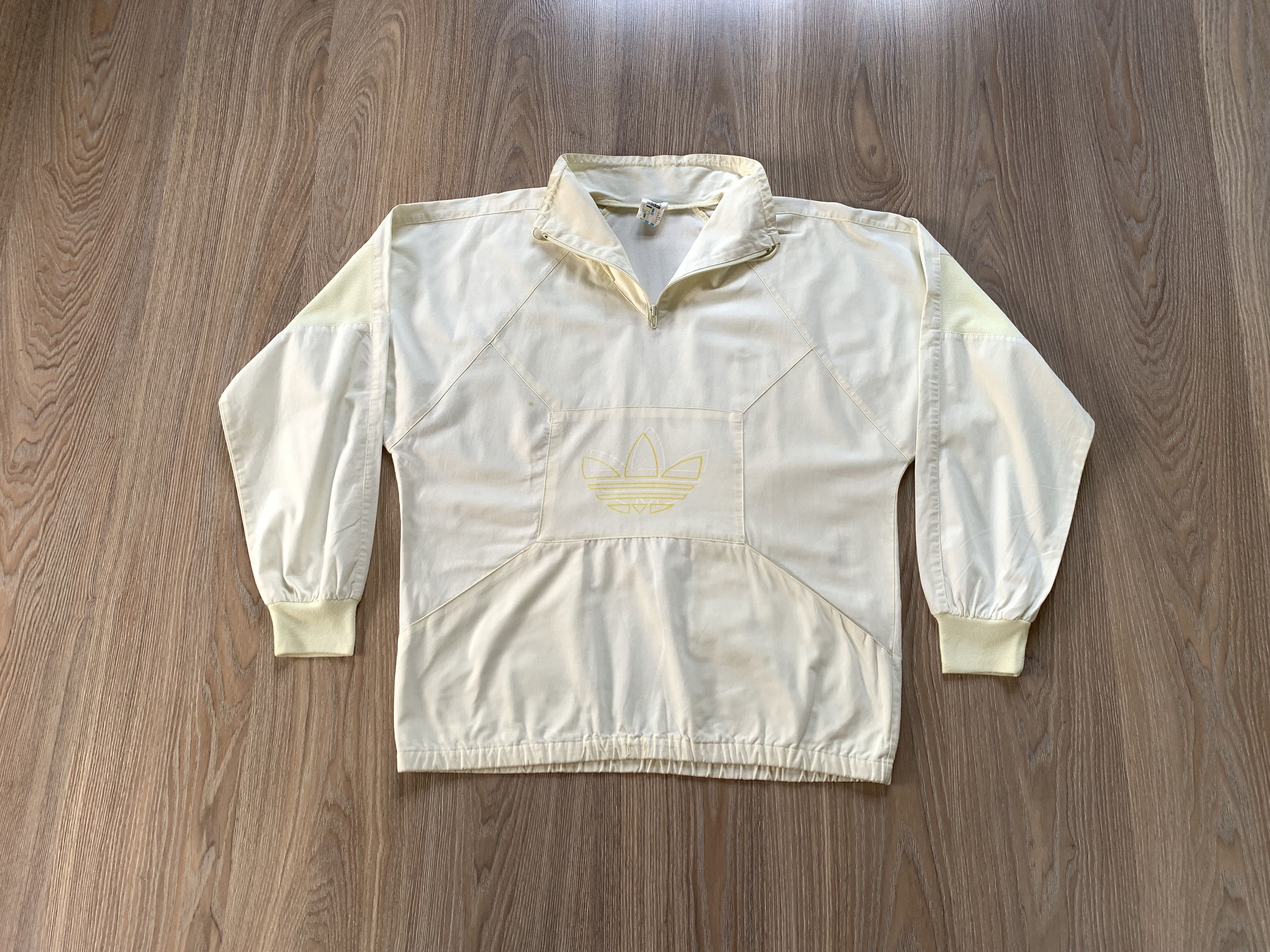 Adidas Vintage Retro Adidas Cotton Half Zip Sweatshirt Size US M / EU 48-50 / 2 - 4 Thumbnail