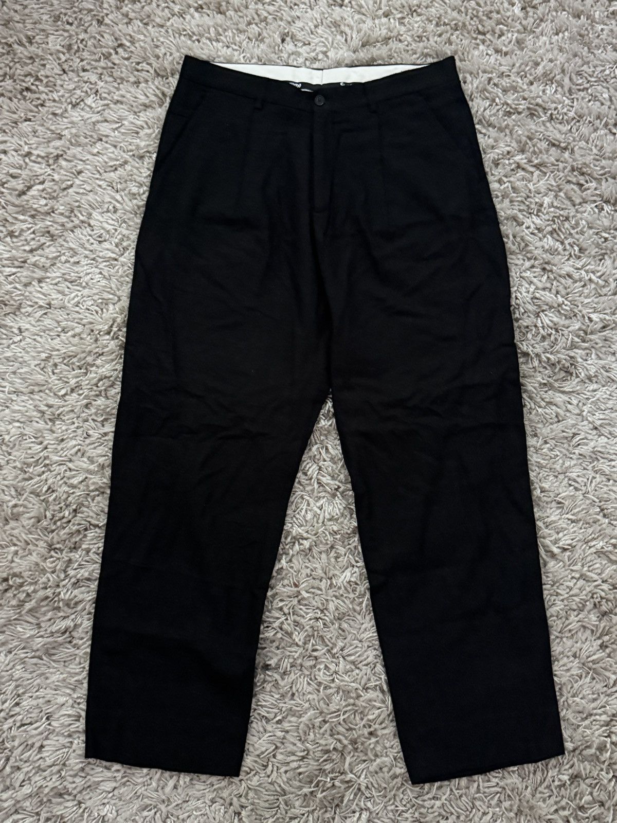 Supreme Pleated Trousers Black 32