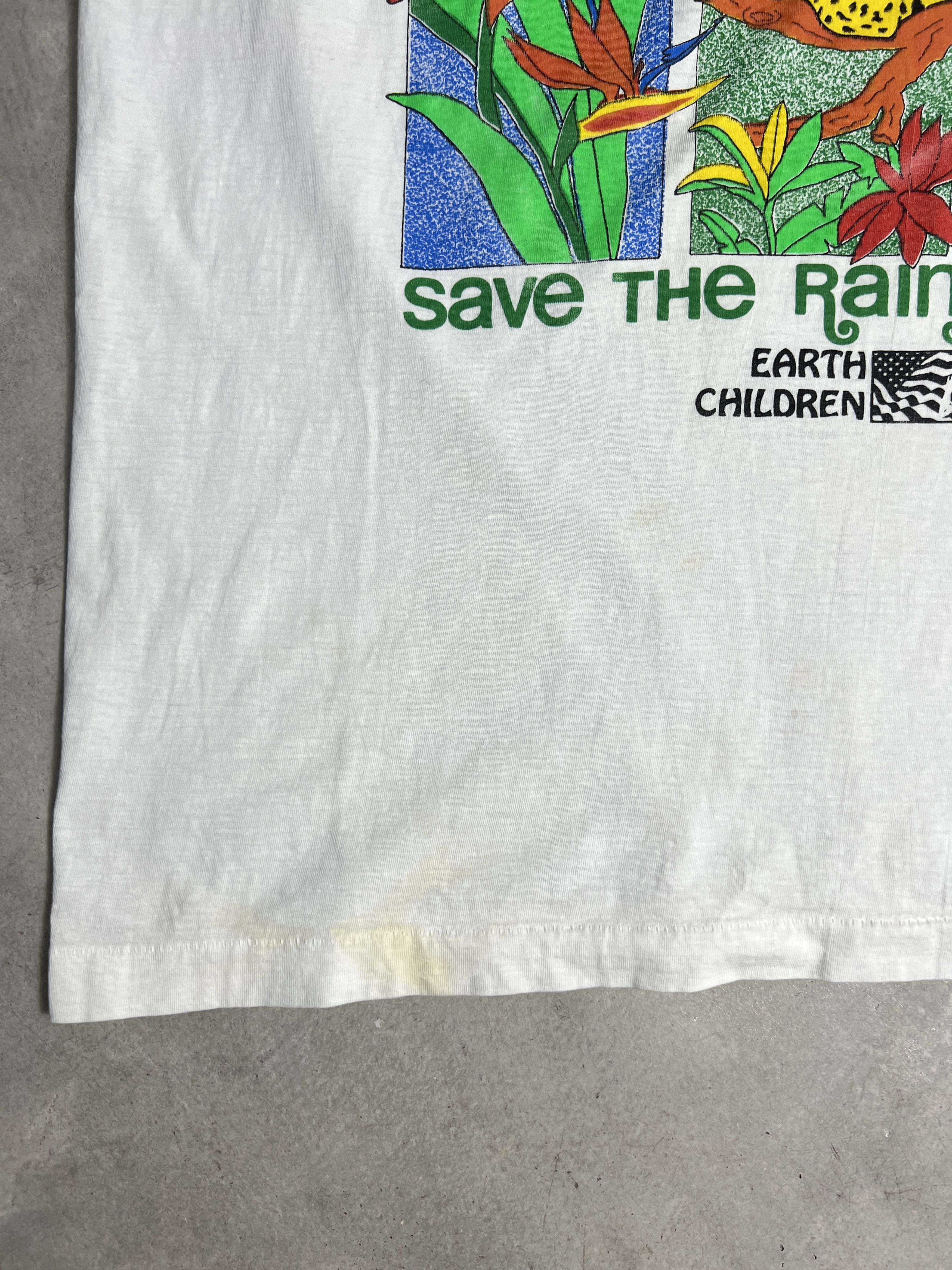 Rainforest × Vintage Vintage 90s Save The Rain Forest Art Tee GTME345 Size US XL / EU 56 / 4 - 5 Thumbnail
