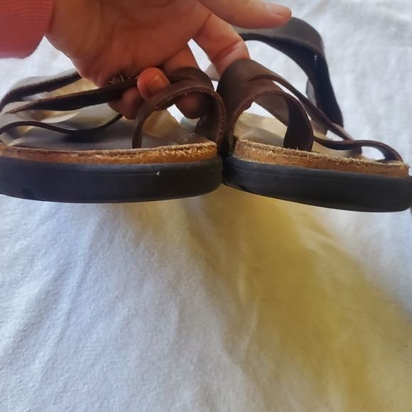 Vintage NAOT Adjustable Strap Brown Toe Hold Sz. 41 (8-8.5) Sandals Size US 8 / IT 38 - 6 Thumbnail