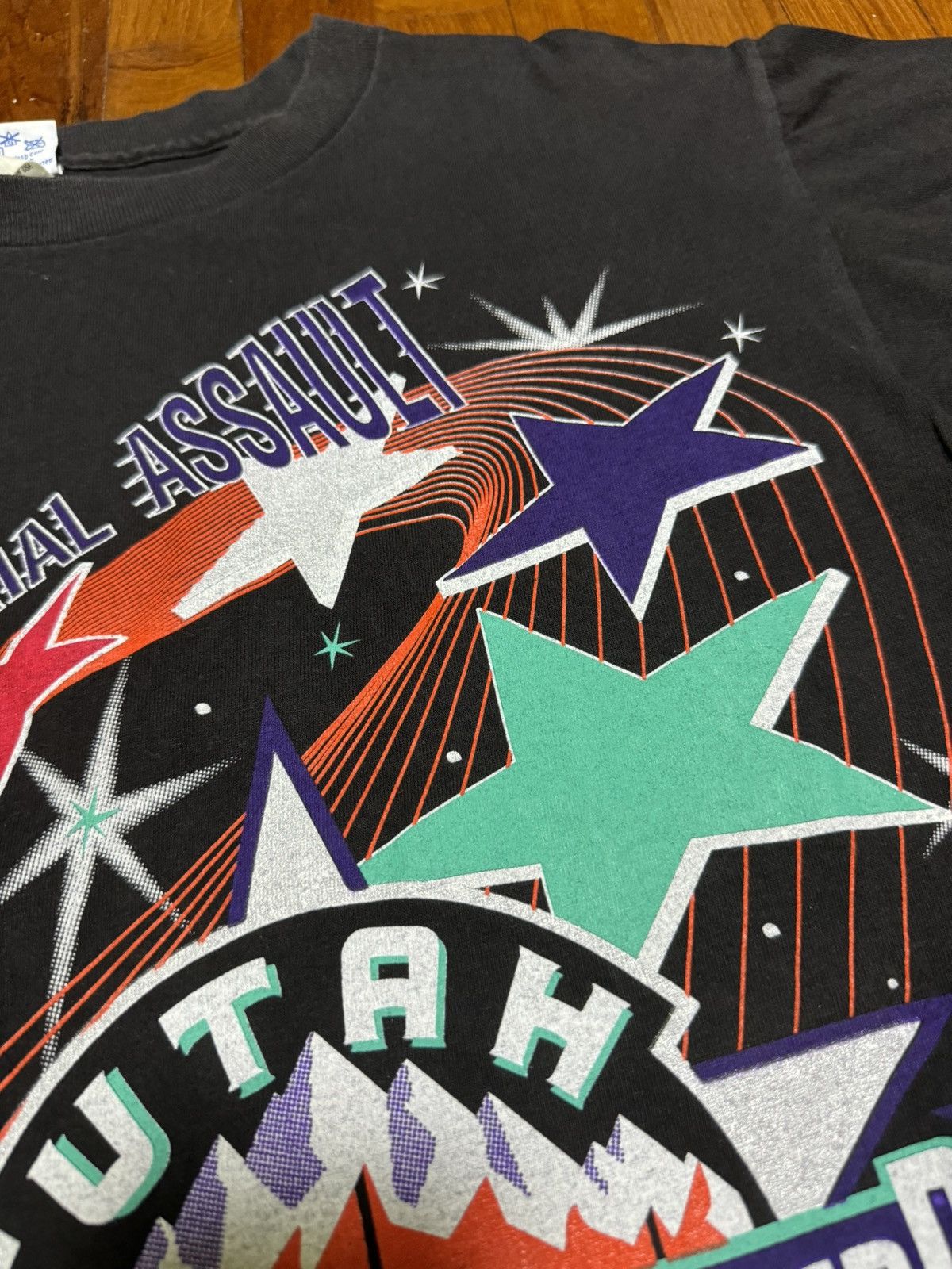 NBA × Salem Sportswear × Vintage Vintage ‘93 Utah Jazz All-Star Weekend Wrap Around Tee Size US M / EU 48-50 / 2 - 6 Thumbnail