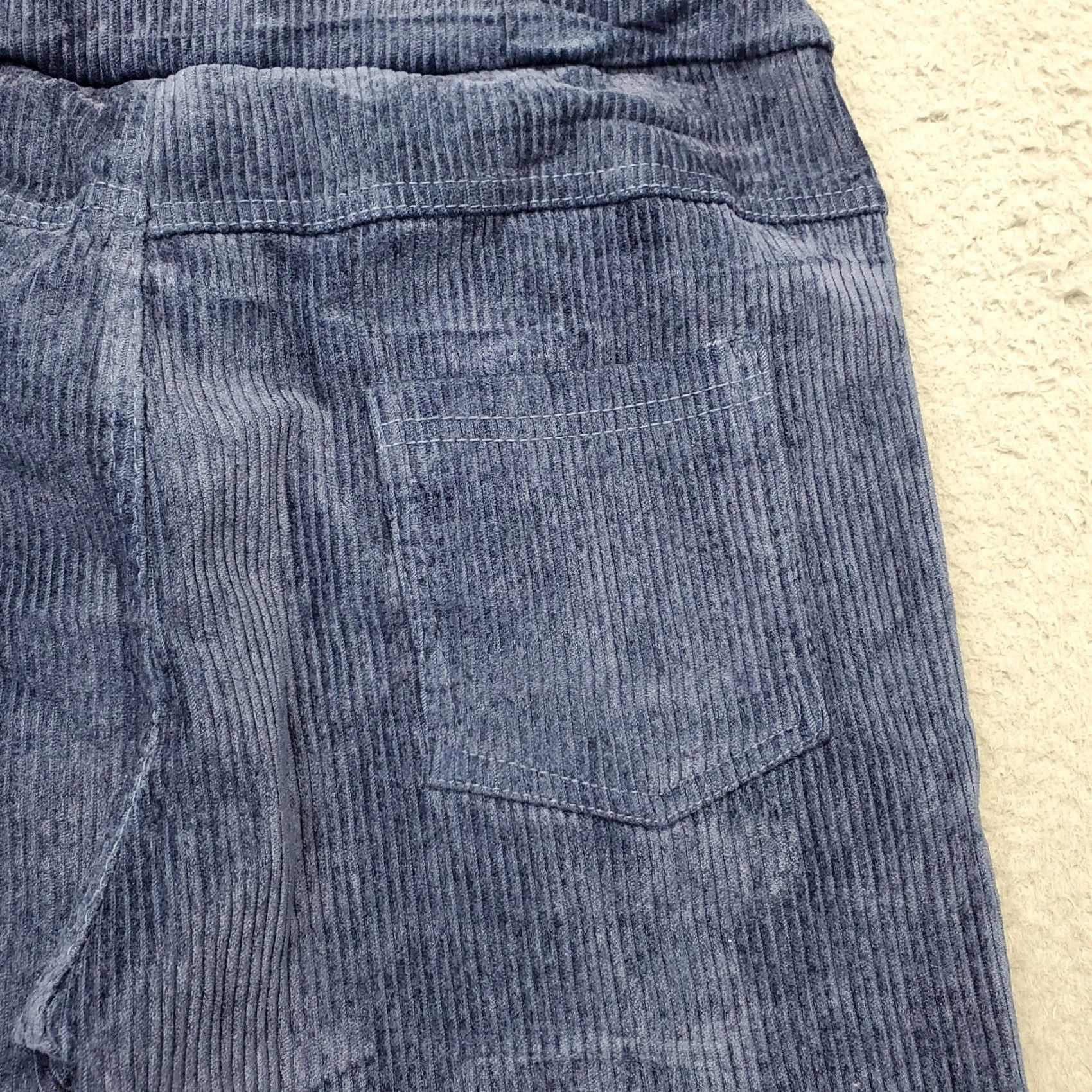 Vintage Venti6 Corduroy Pants Womens Small Blue Soft Stretch Drawstring Elastic Waist Size 28" / US 6 / IT 42 - 8 Thumbnail