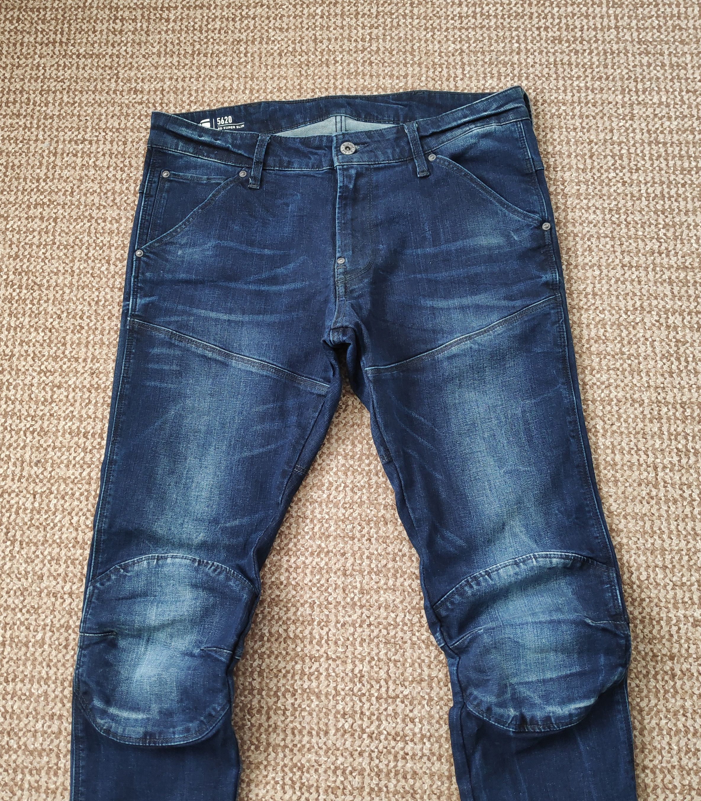 G-Star G-Star Raw 5620 3D Knee Super Slim Denim Jeans sz W33 L34 Size US 33 - 6 Thumbnail
