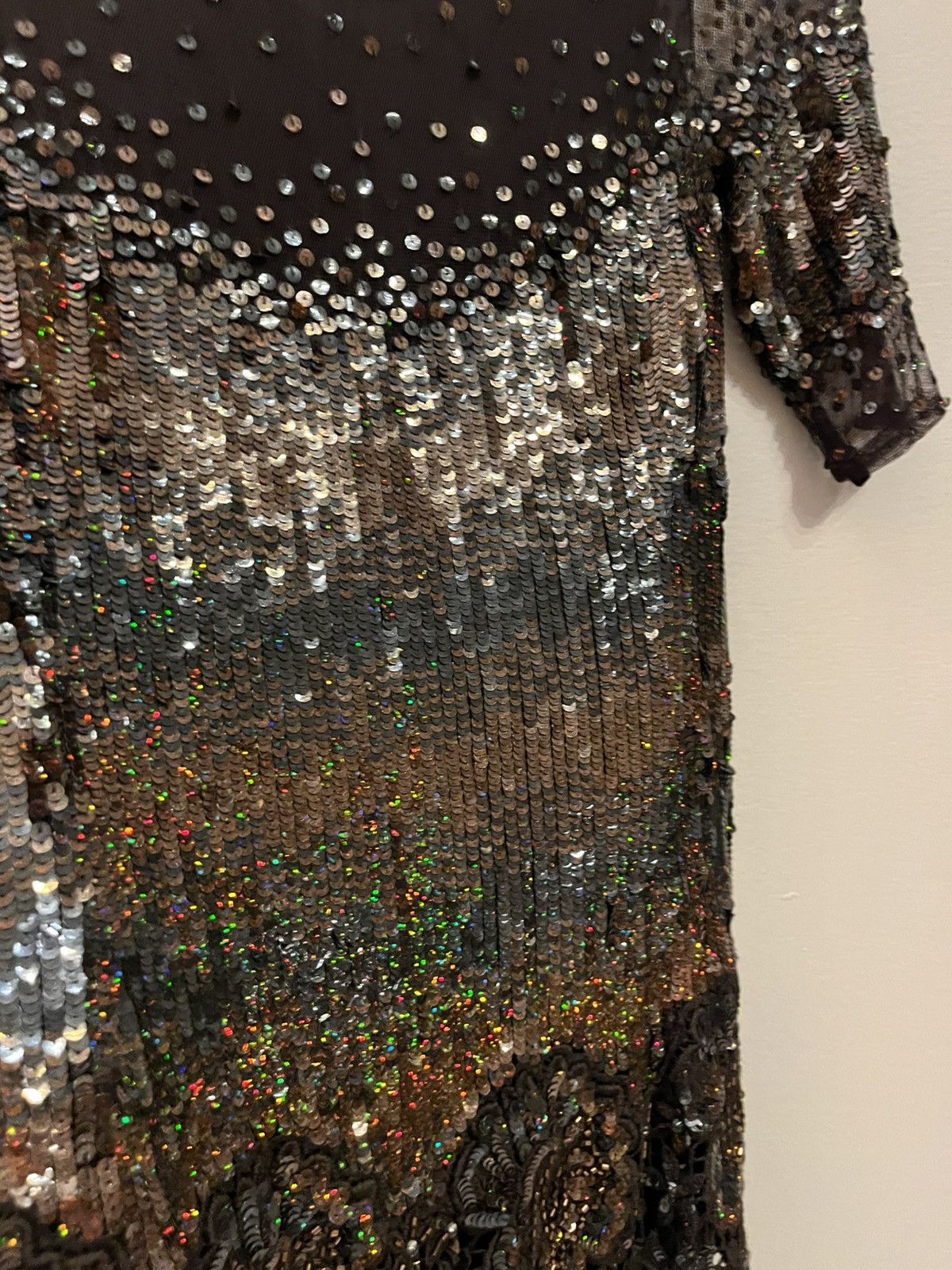 Blumarine Chocolate brown Blumarine dress with sequins vintage Size S / US 4 / IT 40 - 5 Thumbnail