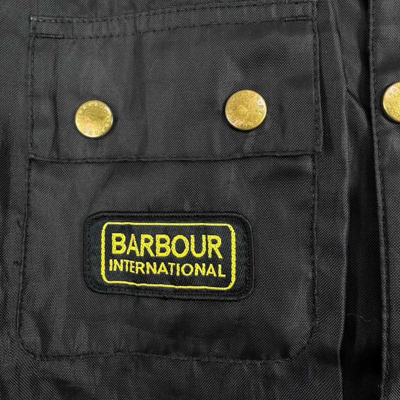 Barbour Barbour International Wax Jacket Black Boys Size XXL 14-15Y Size US XXS / EU 40 - 4 Thumbnail