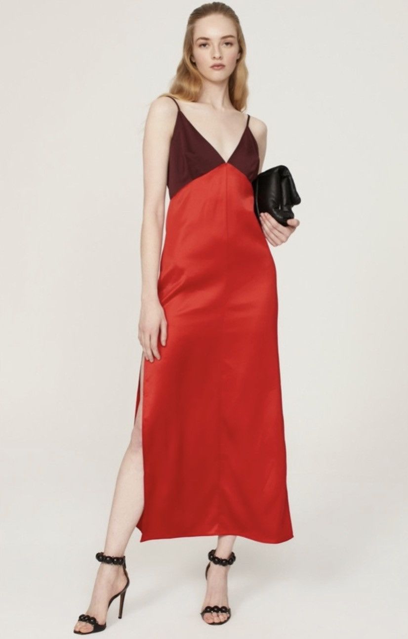 Other Marina Moscone Collective Two Tone Slip Maxi Dress Size XL / US 12-14 / IT 48-50 - 1 Thumbnail