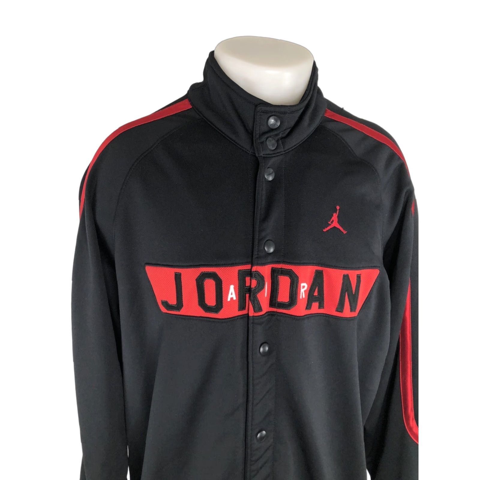 Jordan Brand AIR JORDAN JUMPMAN Embroidered 2XL Warm Up Track Jacket - EXCELLENT Track Jacket Mens Black 2XL Embroidered JUMPMAN AIR JORDAN Mens Size US XXL / EU 58 / 5 - 1 Thumbnail