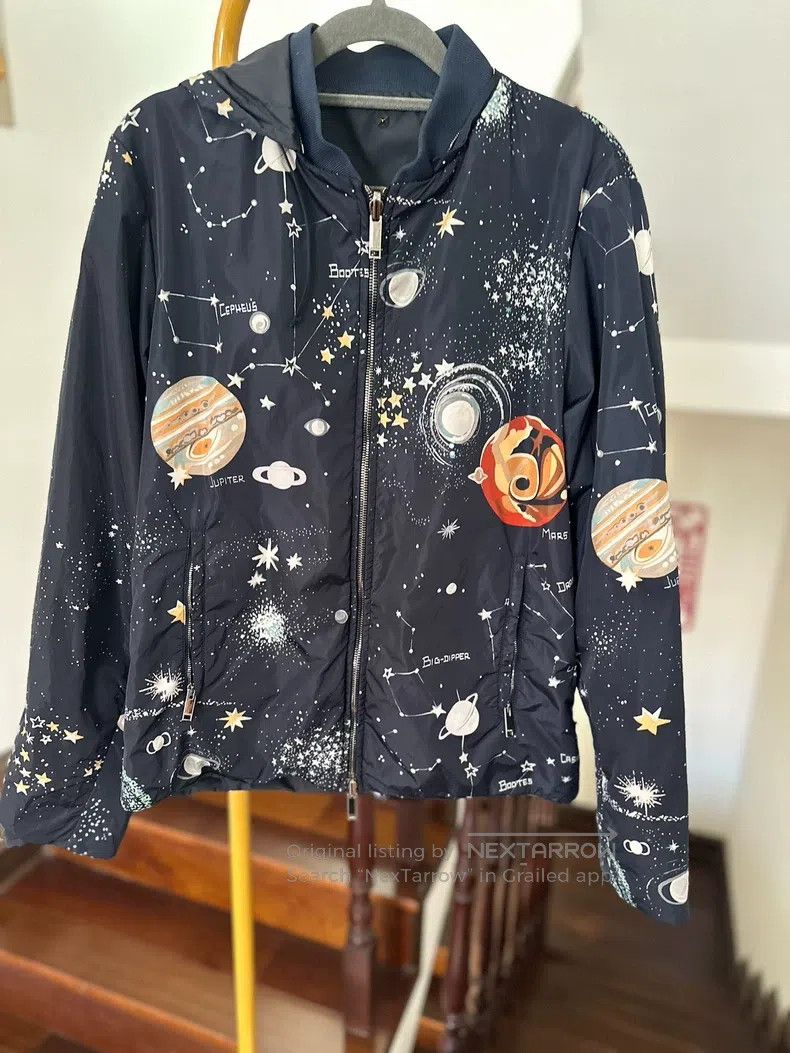 Valentino Valentino Starry sky picture hooded thin cotton jacket jac Size US L / EU 52-54 / 3 - 1 Thumbnail