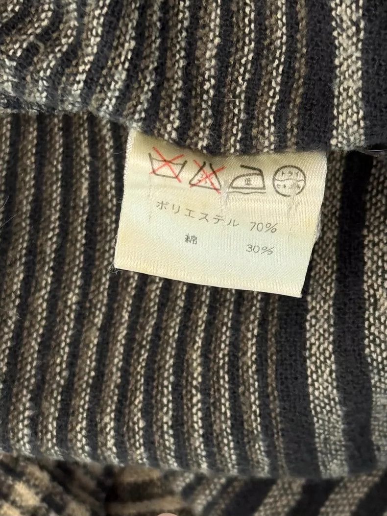Issey Miyake Issey Miyake size:9 Brown striped checkered top Size S / US 4 / IT 40 - 5 Thumbnail