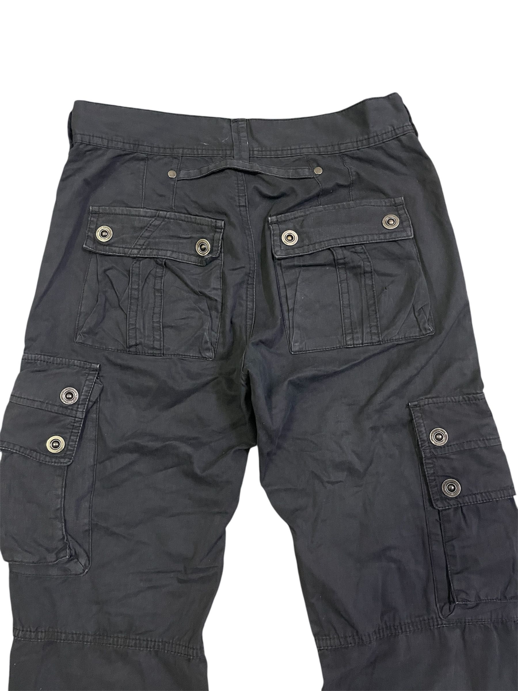Tornado Mart Tornado Mart Black Multipocket Tactical Combat Slim Straight Size US 30 / EU 46 - 3 Thumbnail