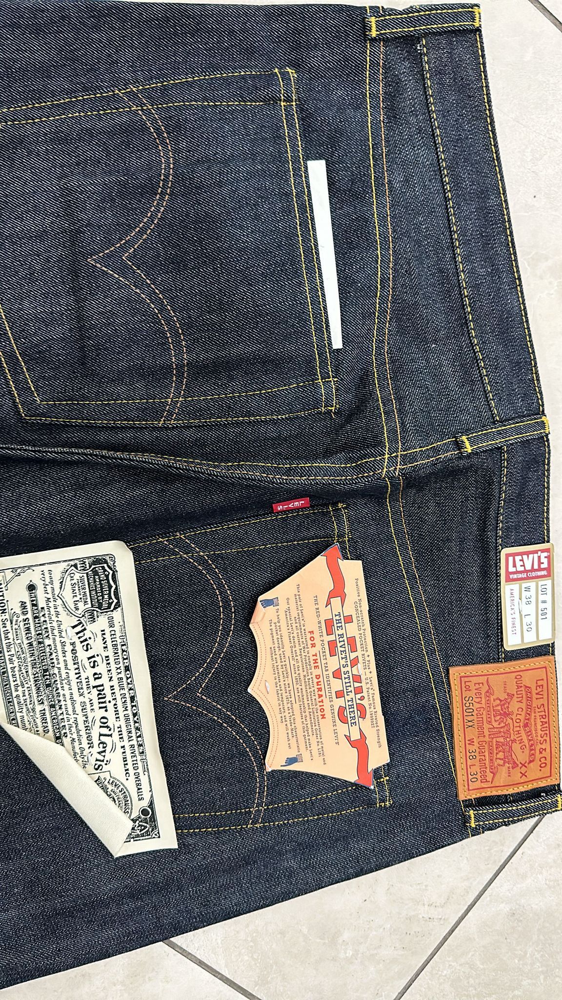 Levi's Vintage Clothing LVC Levi's Vintage Clothing 1944 S501 Perfect Imperfections Size US 36 / EU 52 - 4 Thumbnail
