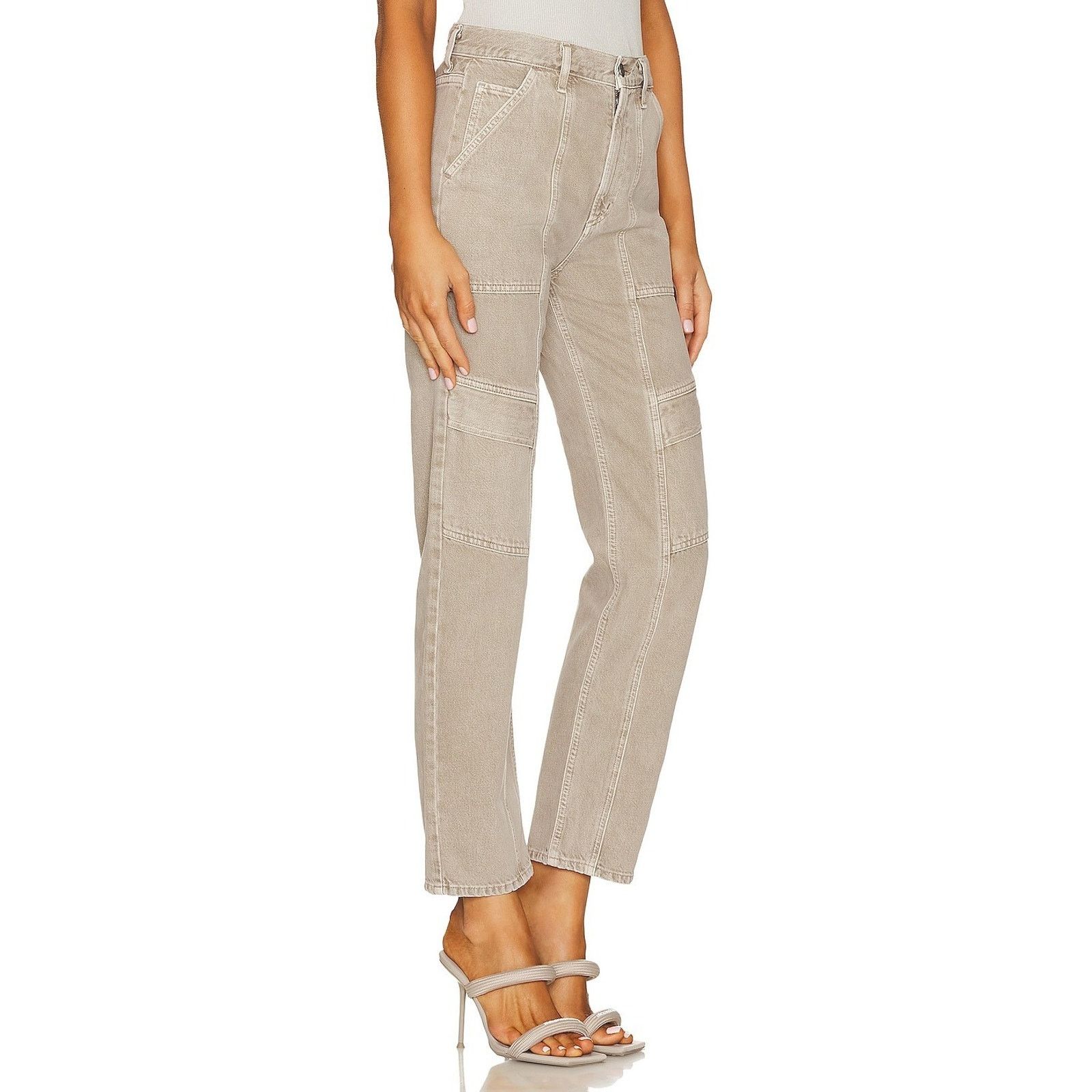 Agolde Agolde Cooper Cargo Womens Jeans In Drab Wash Size 24 Size 24" / US 00 / IT 34 - 2 Thumbnail
