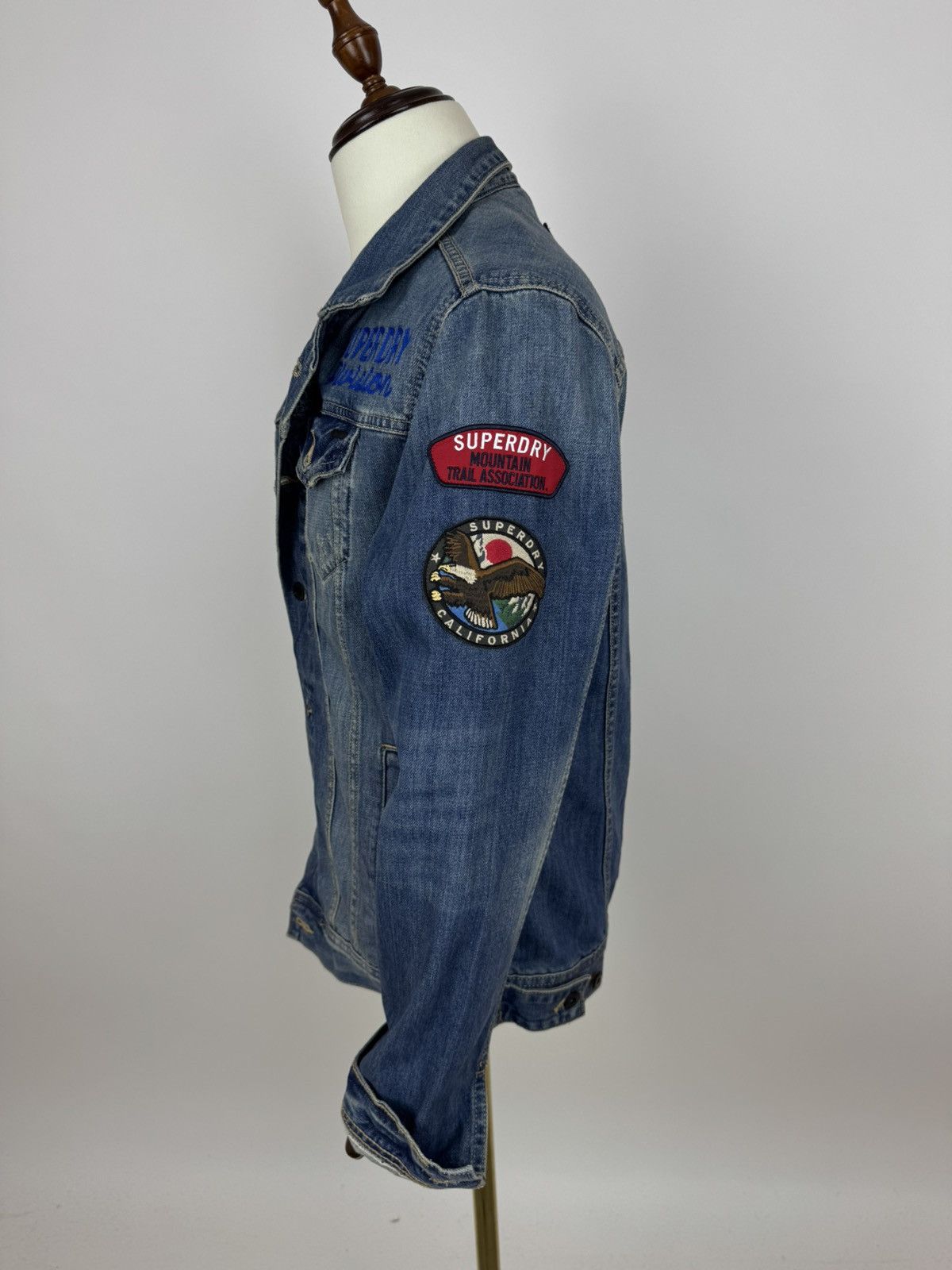 Superdry Superdry Army Division Denim Jacket biker motorcycle JKT Size US M / EU 48-50 / 2 - 7 Thumbnail