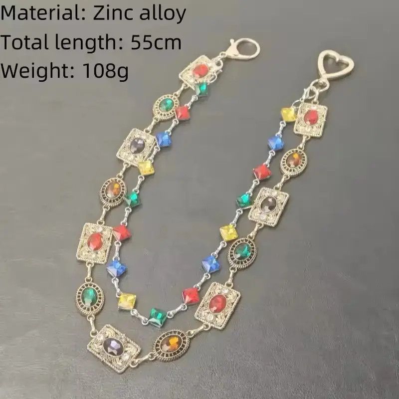 Jewelry Agate Retro Pants Chain Waist Chain Size ONE SIZE - 3 Thumbnail