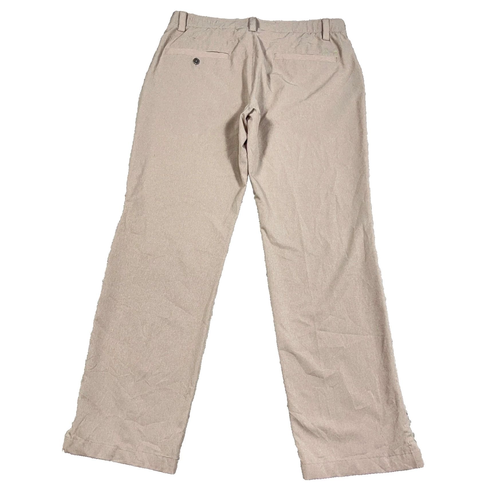 Under Armour Under Armour Golf Pants Men 36x32 Khaki Chino Heat Gear Performance Golf Beig​e Breathable Moisture Wicking Pockets Flat Front Regular Straight Size US 36 / EU 52 - 3 Thumbnail