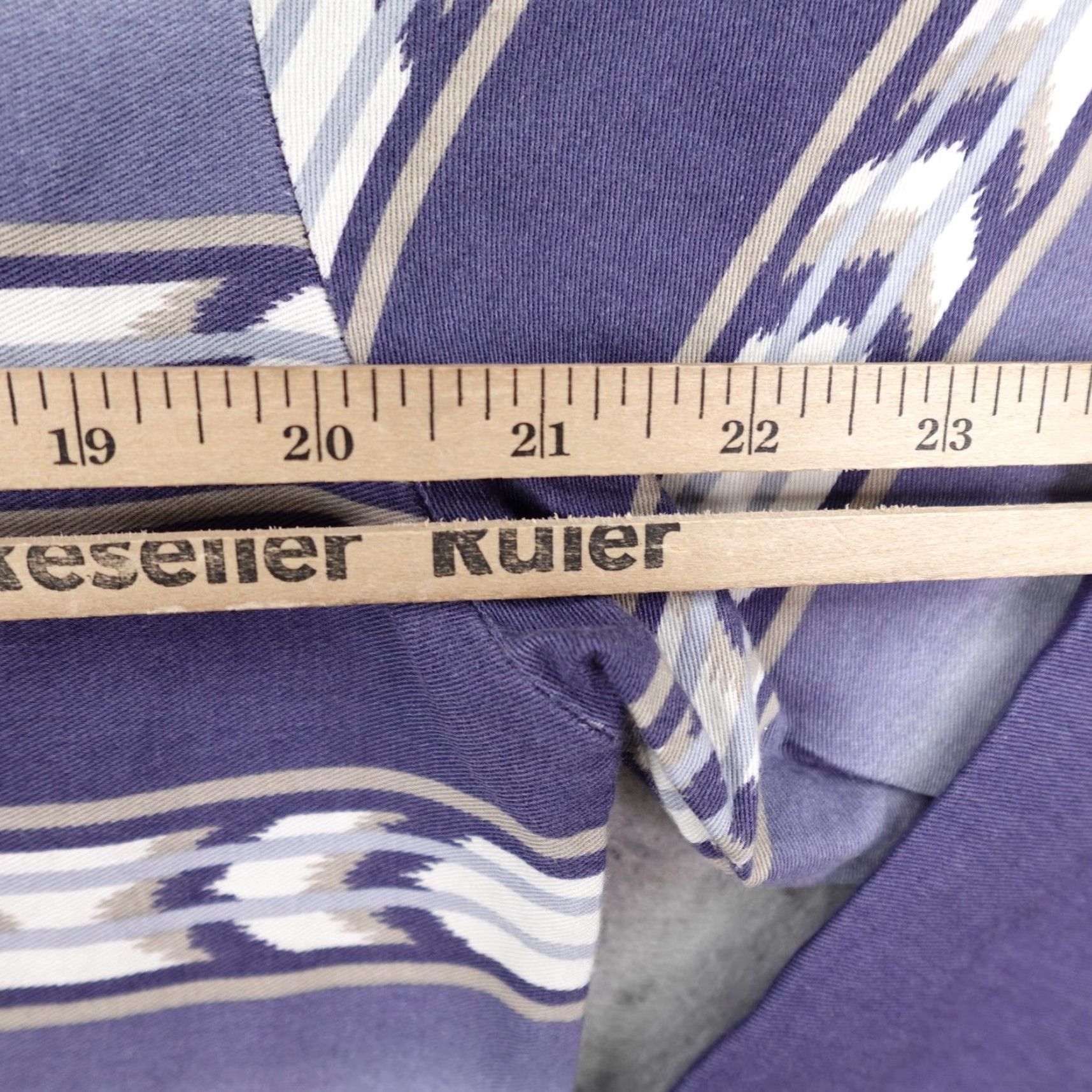 Roper VINTAGE Roper Western Shirt Mens Large Blue Aztec Stripe Pearl Snap Cowboy Rodeo Size US L / EU 52-54 / 3 - 6 Thumbnail