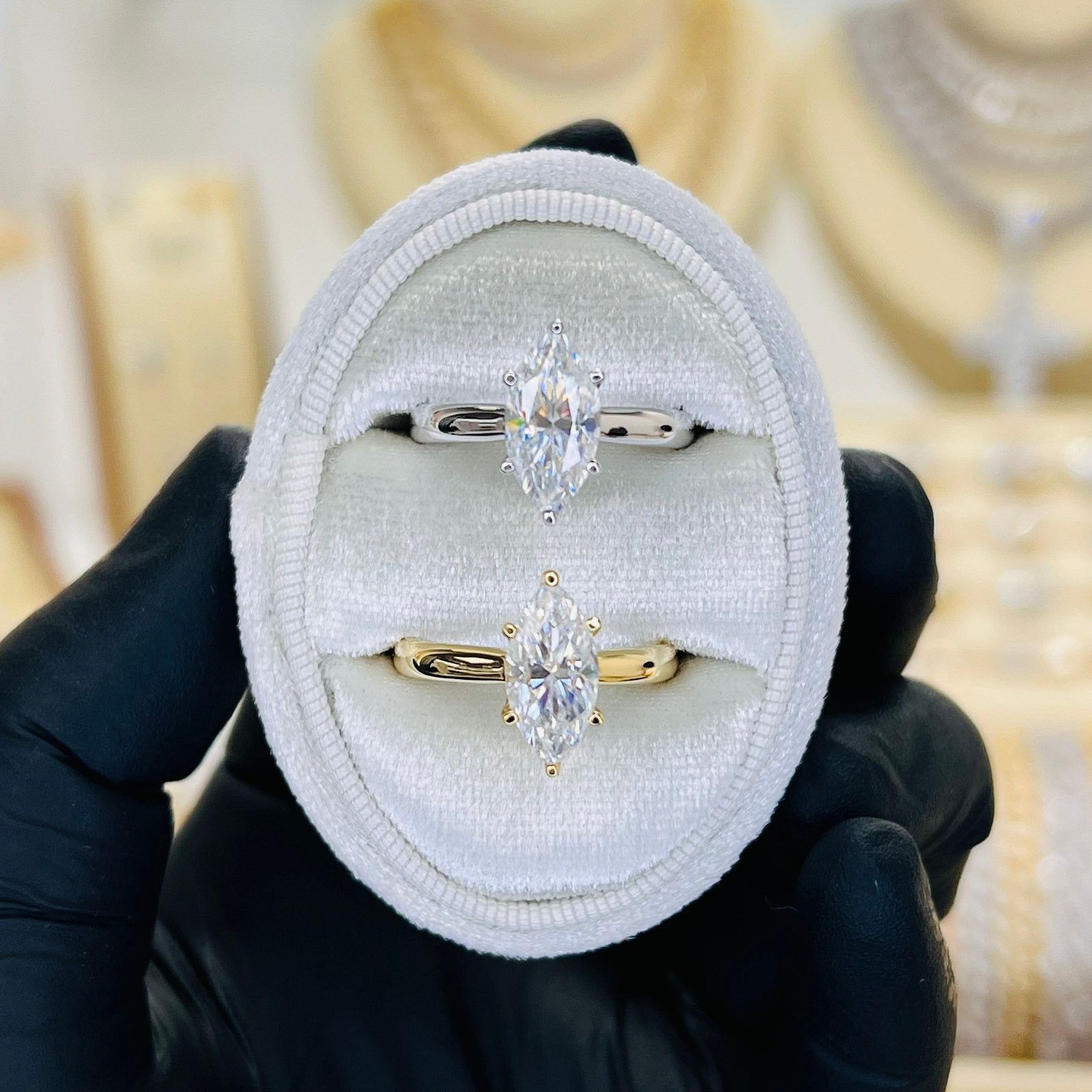 Other 2ct Marquise Cut Moissanite Solitaire Engagement Ring Size ONE SIZE - 1 Thumbnail