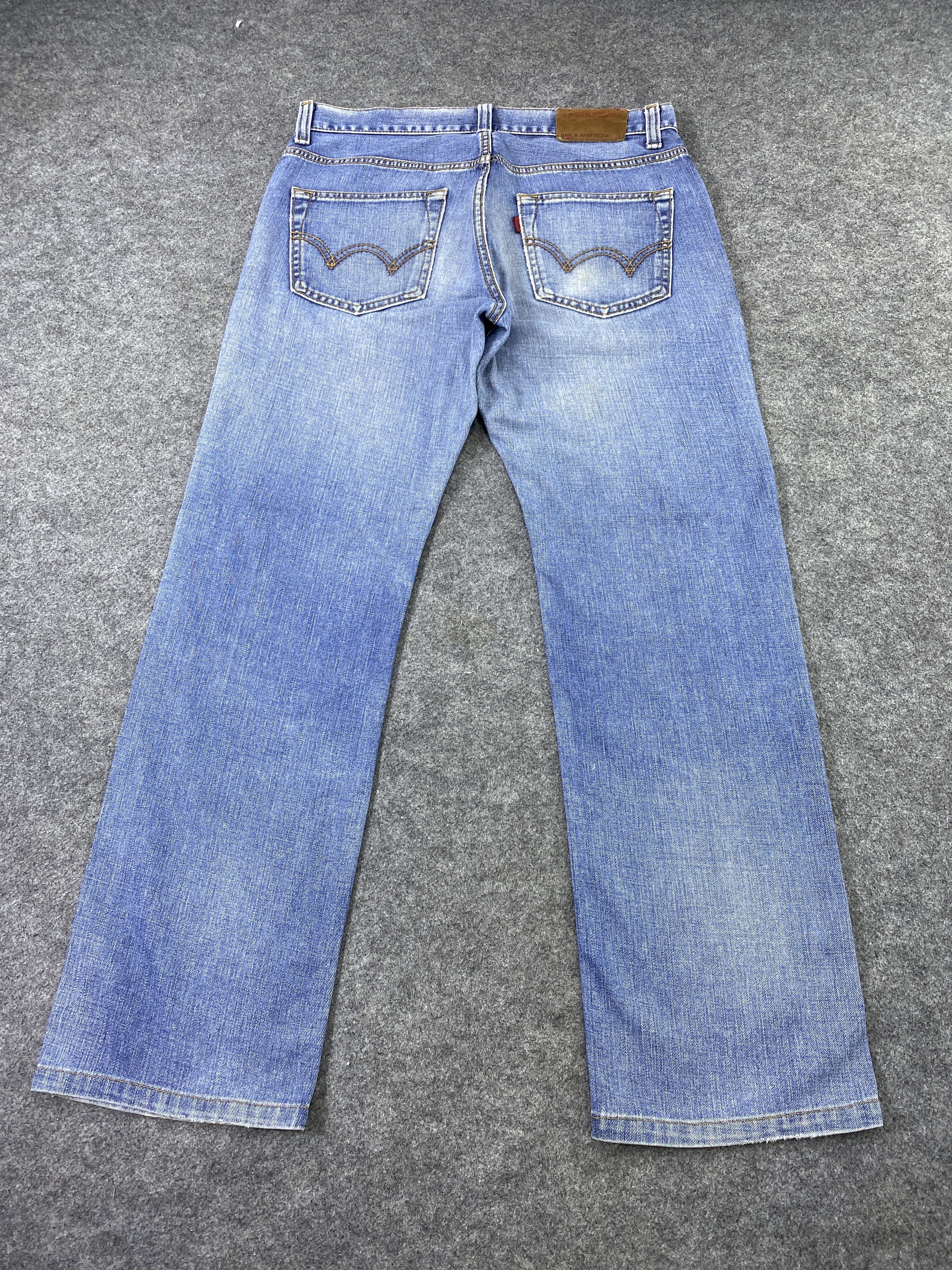 Edwin Edwin 503zz Distress Blue Wash Jeans - J970 Size US 34 / EU 50 - 4 Thumbnail
