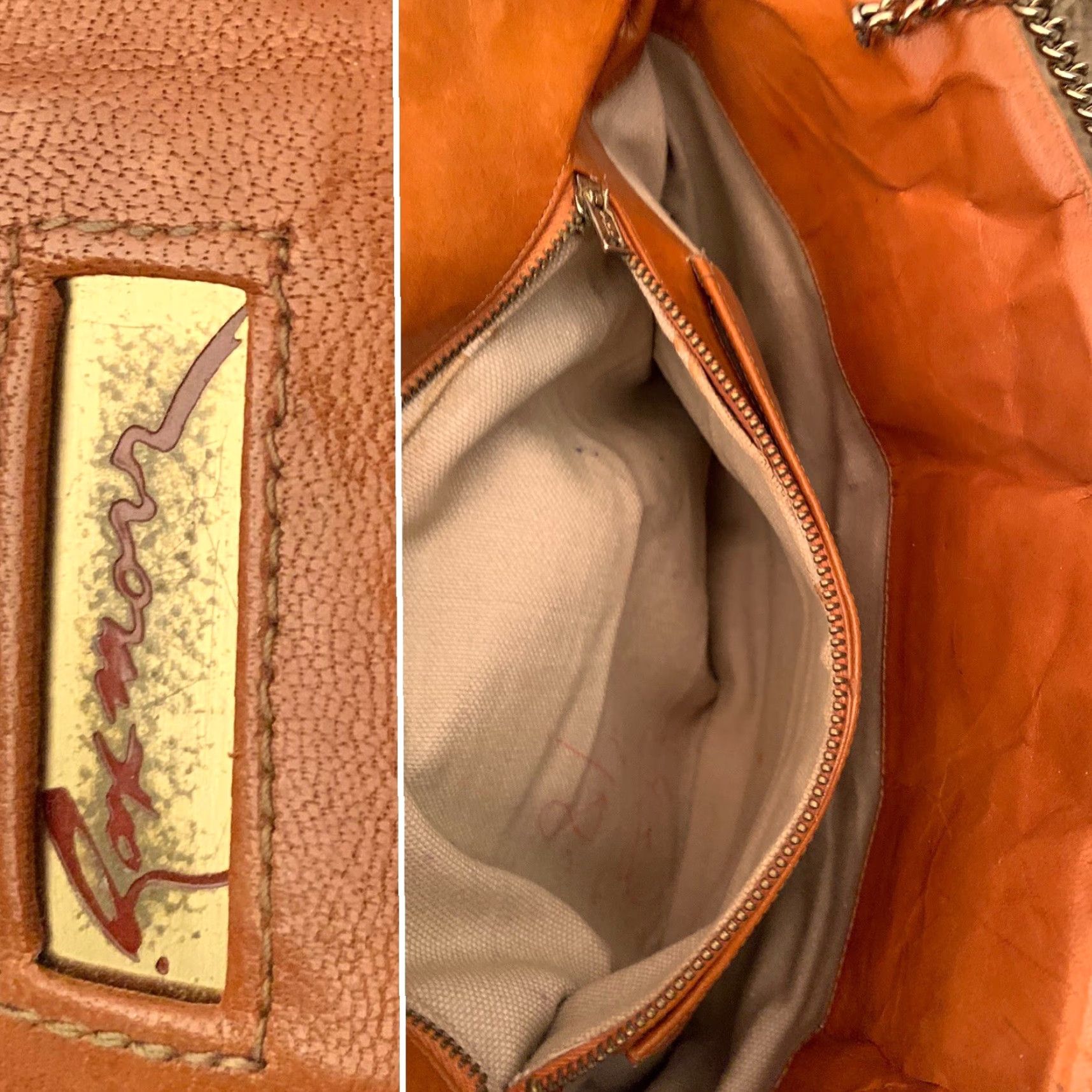 Vintage VINTAGE Roxmorr Leather Clutch Handbag Purse Chain Shoulder Strap 70s 80s Size ONE SIZE - 7 Thumbnail