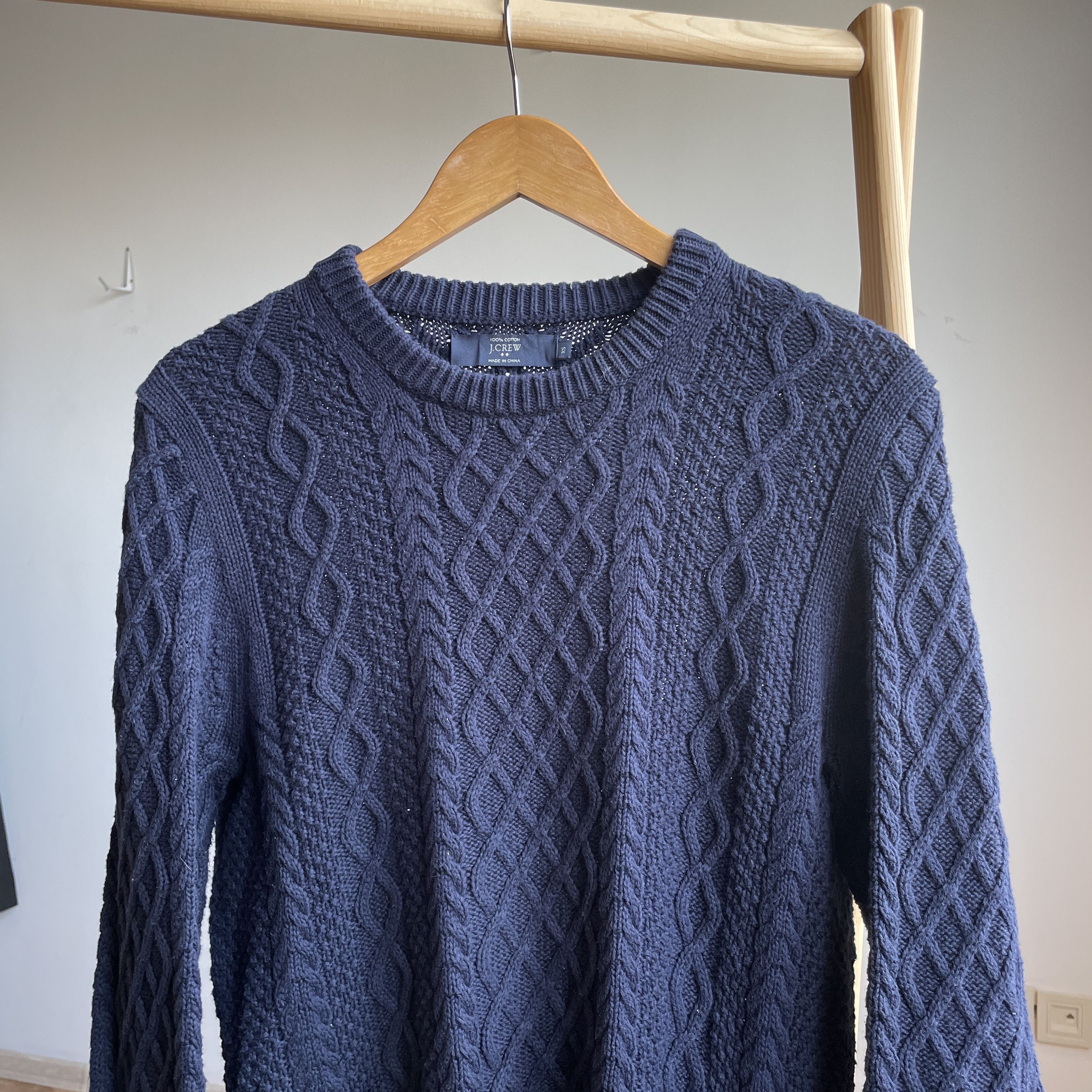 J.Crew J.Crew Chunky Cable Knit Cotton Sweater Size XS Size US XS / EU 42 / 0 - 3 Thumbnail