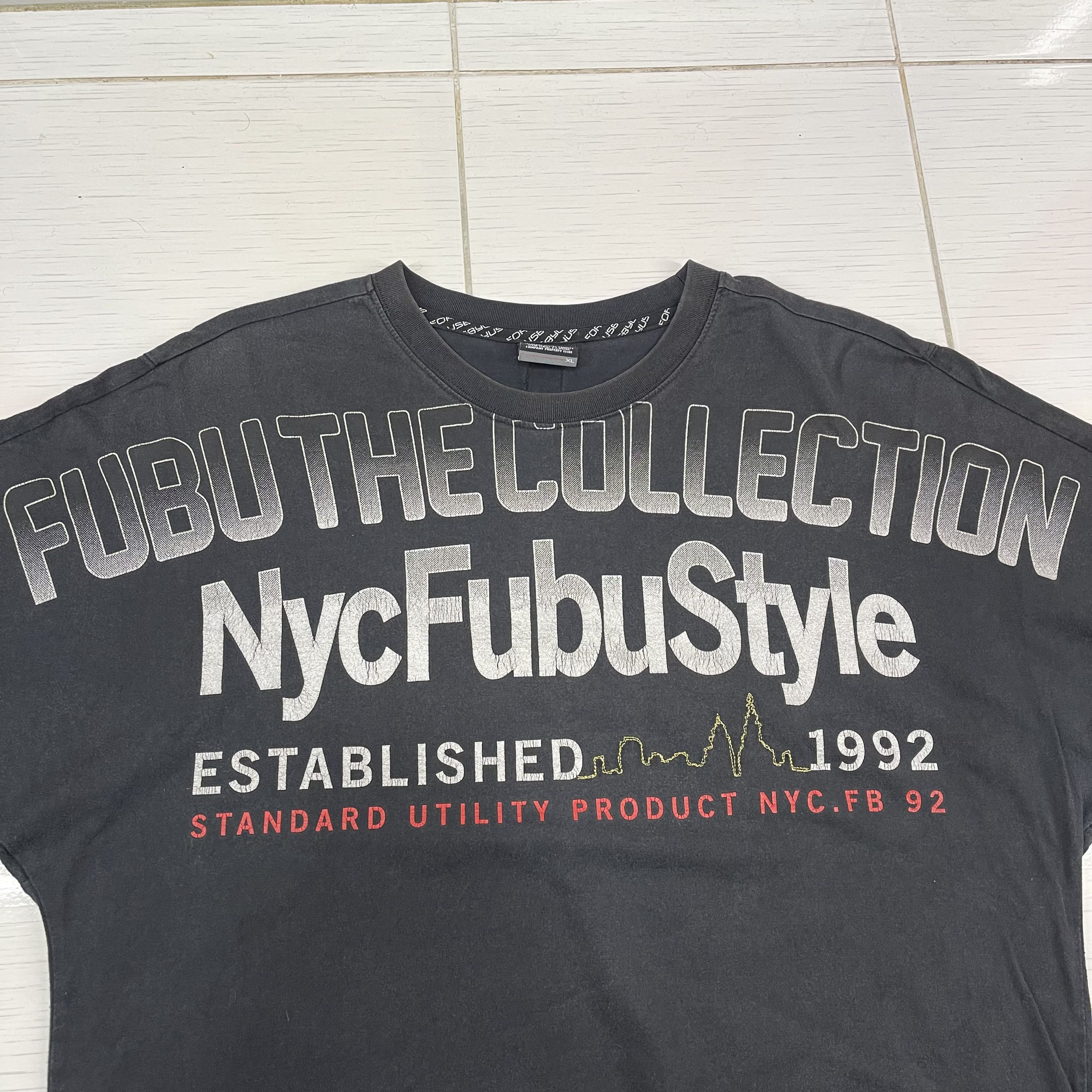 Fubu Rare NYC FUBU STYLE Long Sleeve T Shirt #1562/AZ Size US XL / EU 56 / 4 - 2 Thumbnail