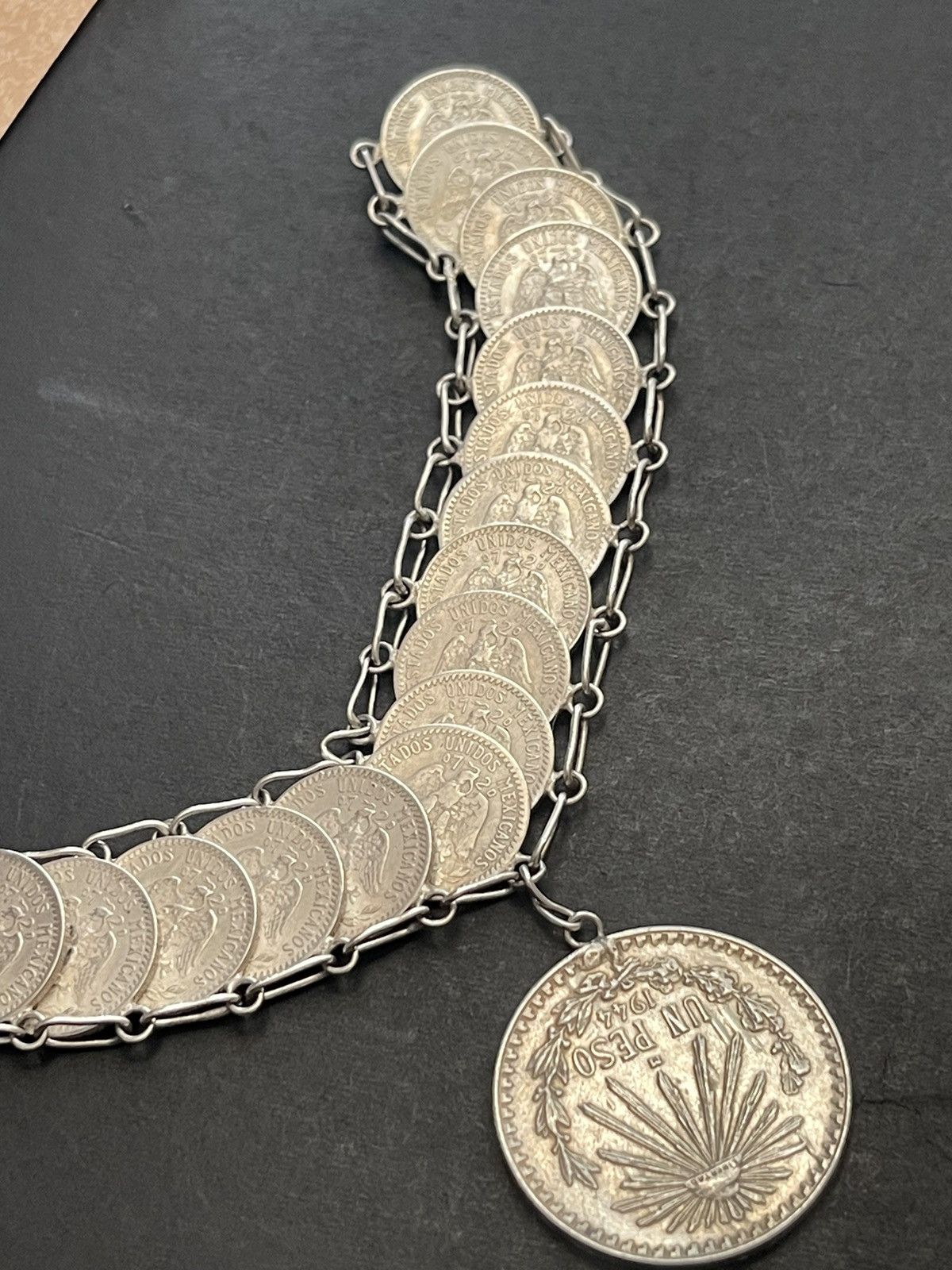 Vintage Mexico silver bracelet Size ONE SIZE - 5 Thumbnail