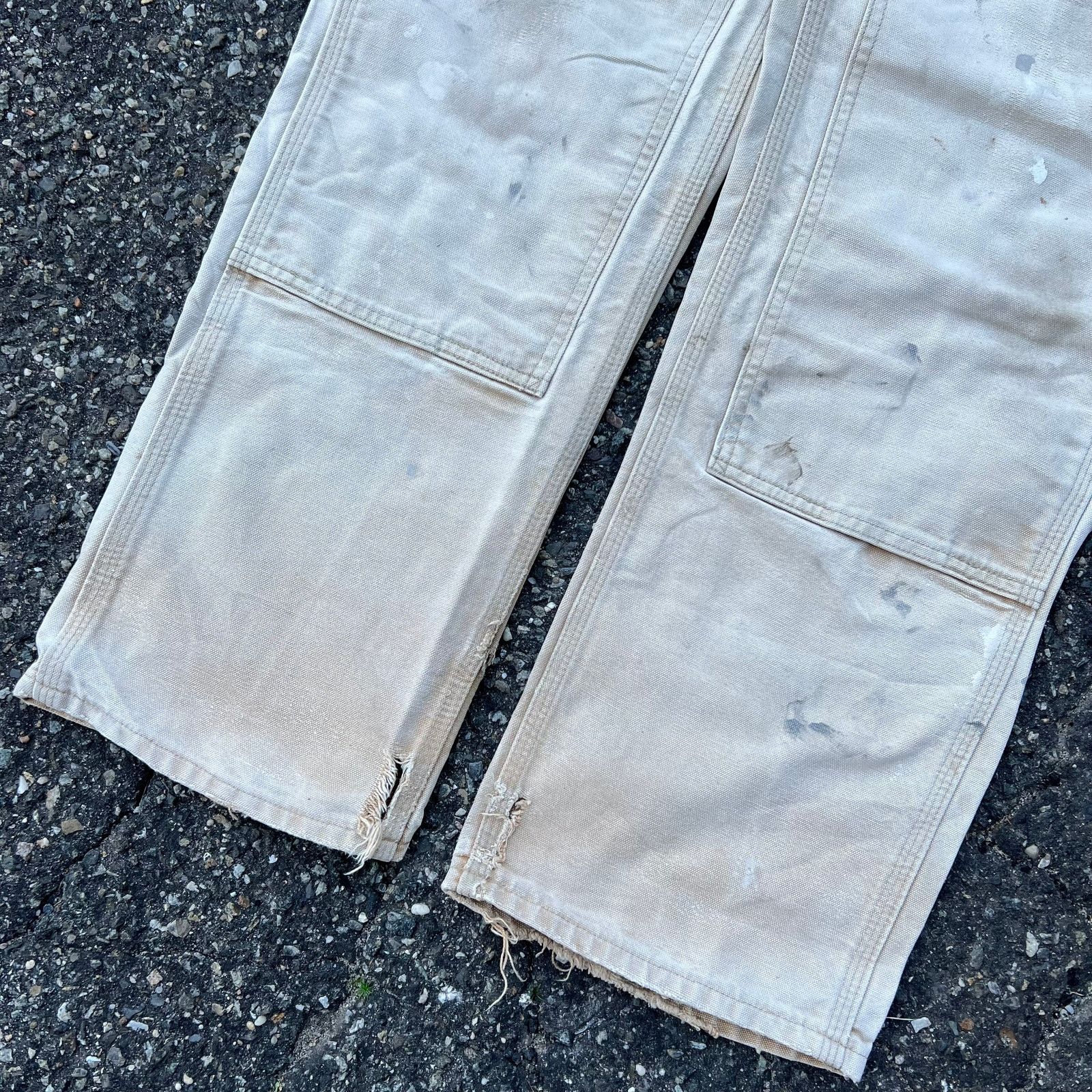 Carhartt × Vintage Vintage carhartt brown double knee work wear carpenter pants Size US 31 - 3 Thumbnail