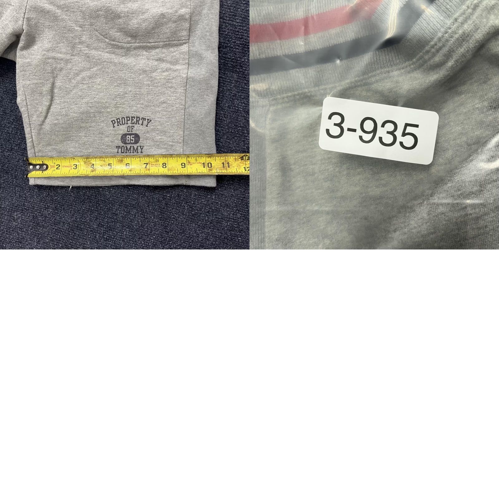 Tommy Hilfiger Tommy Hilfiger Mens Large Gray French Terry Sweat Property 85 Jeans Shorts Size US 33 - 8 Thumbnail