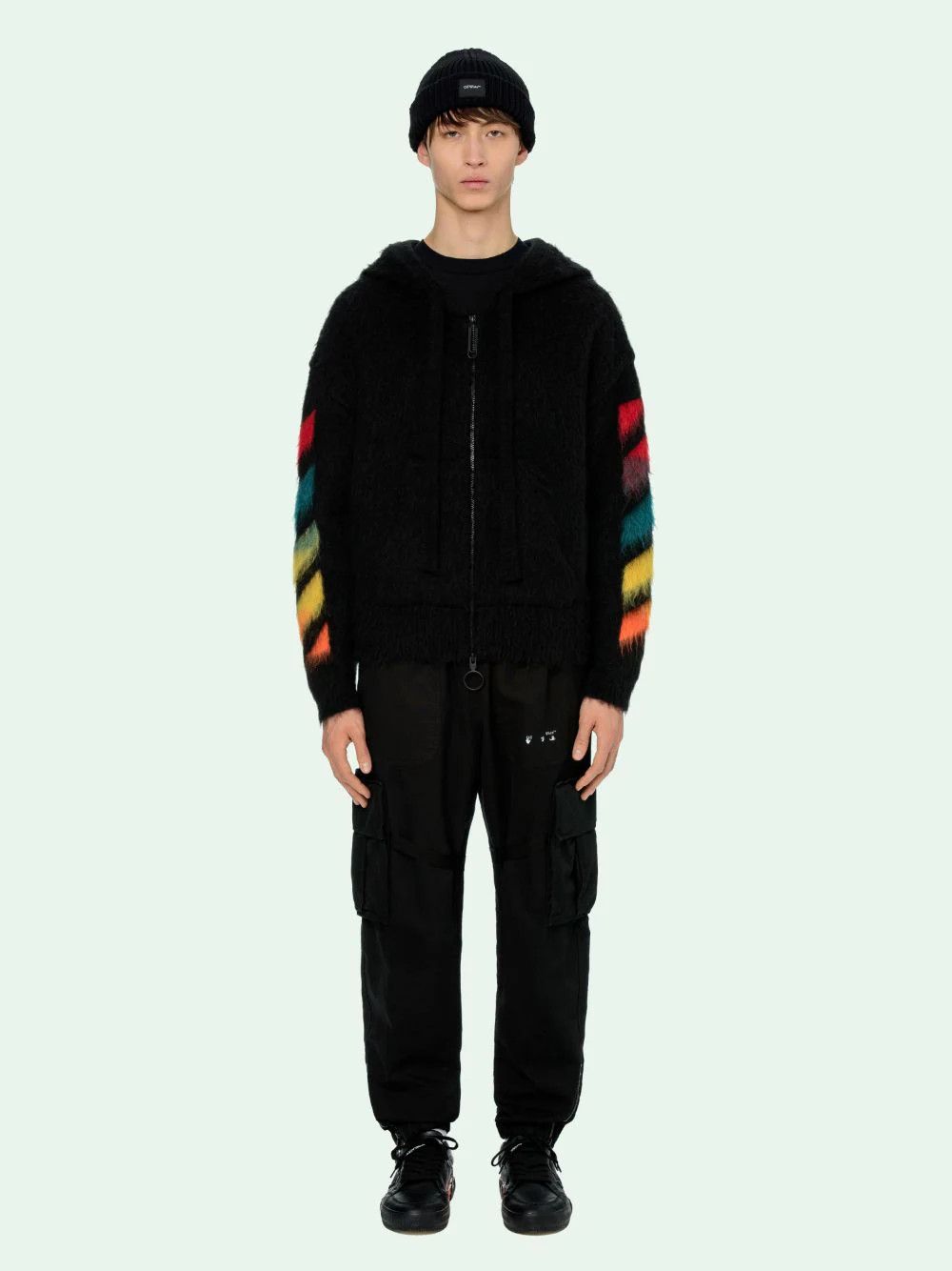 Off-White Off-White Brushed Zipped Hoodie Size US S / EU 44-46 / 1 - 3 Thumbnail