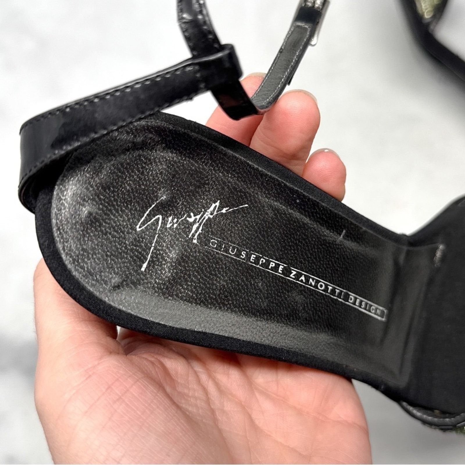 Giuseppe Zanotti Giuseppe Zanotti Vintage 90s Y2K Bead AnkleStrap Kitten Heel Size US 7 / IT 37 - 7 Thumbnail