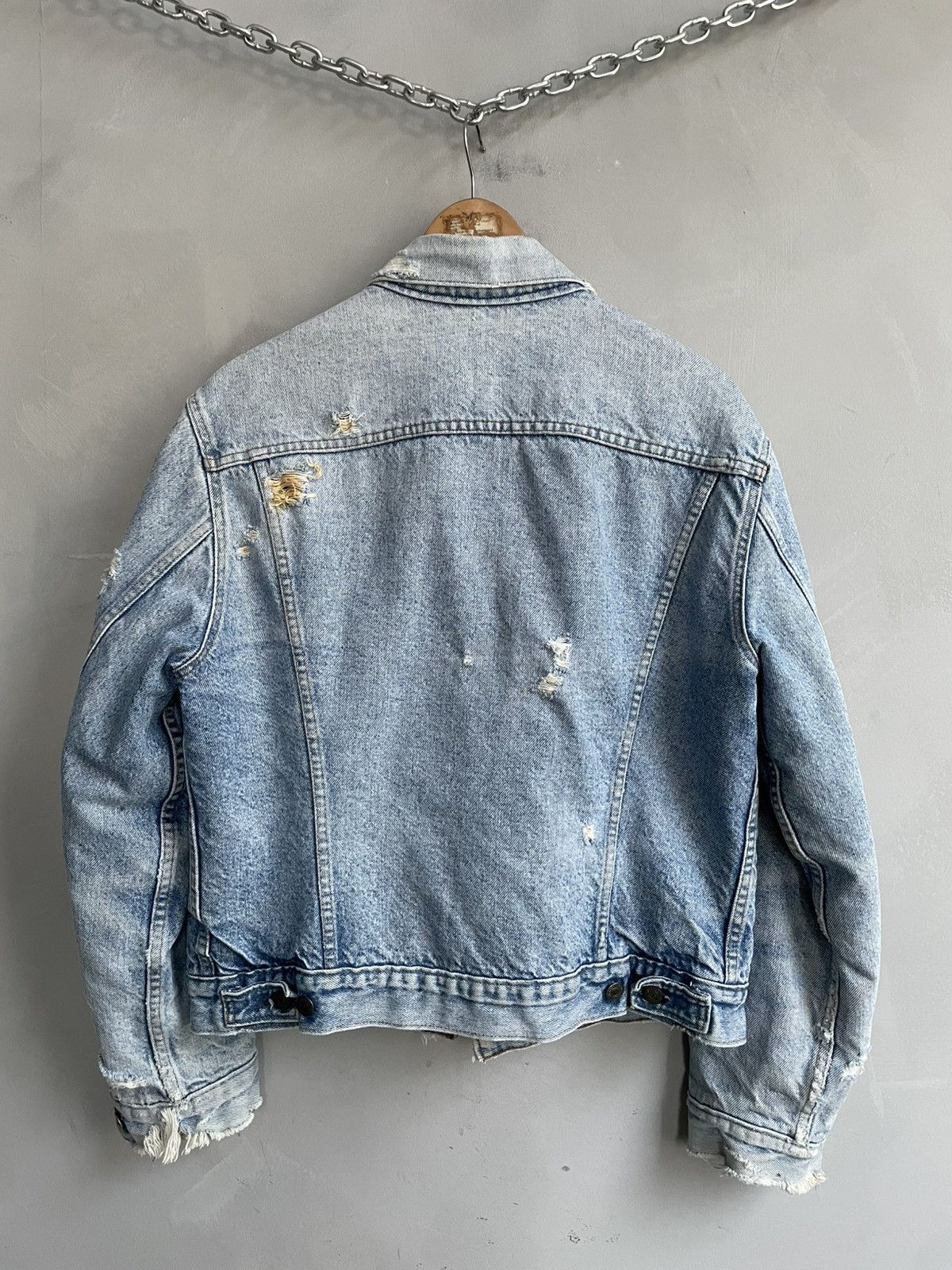 Levi's Distressed faded 90s rare Levis trucker jacket Type 1 80s Size US M / EU 48-50 / 2 - 8 Thumbnail