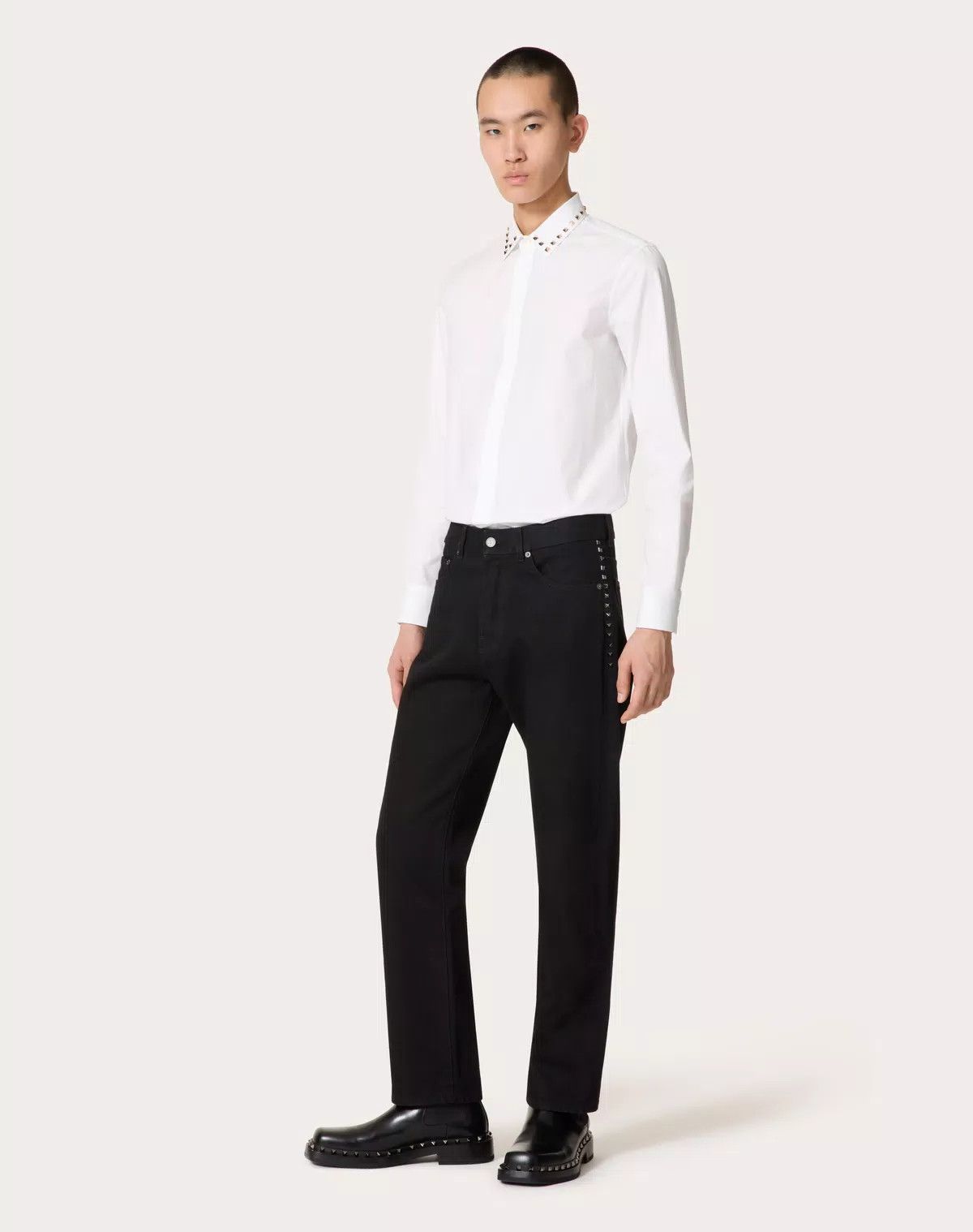 Valentino oc11z0725 Long Sleeve Cotton Shirt in White Size US M / EU 48-50 / 2 - 3 Thumbnail