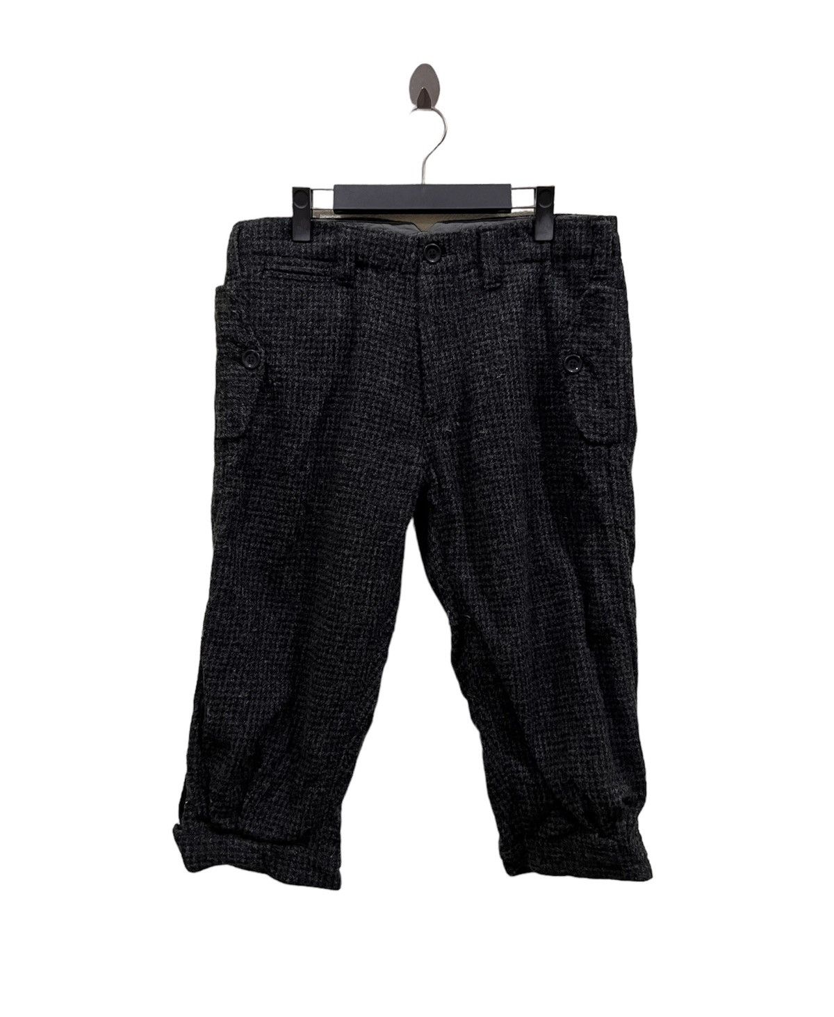 image of Tomorrowland Tommorrowland Wool 3 Quarter Pant in Black, Men's (Size 33)